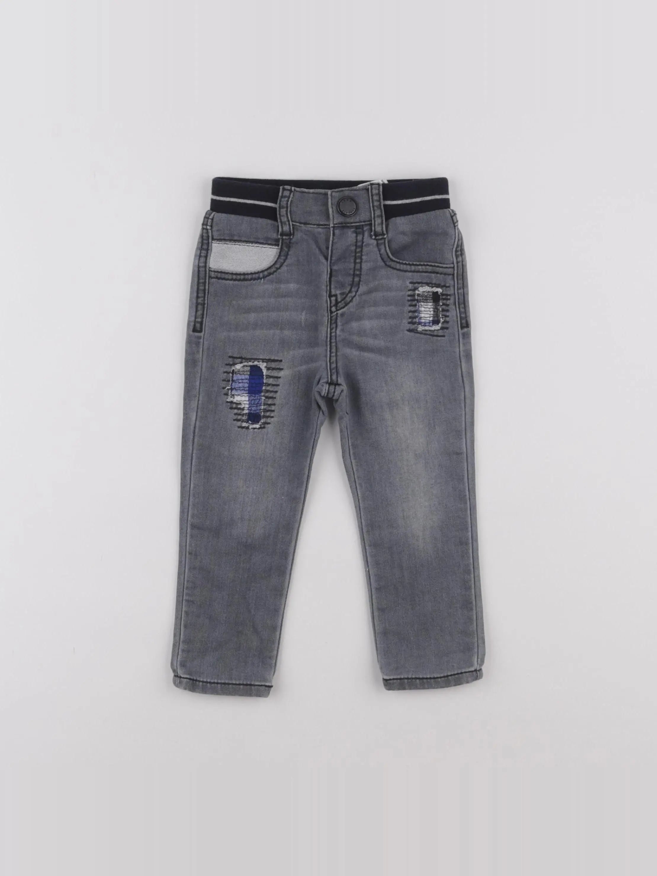 IKKS - jean gris - 18 mois