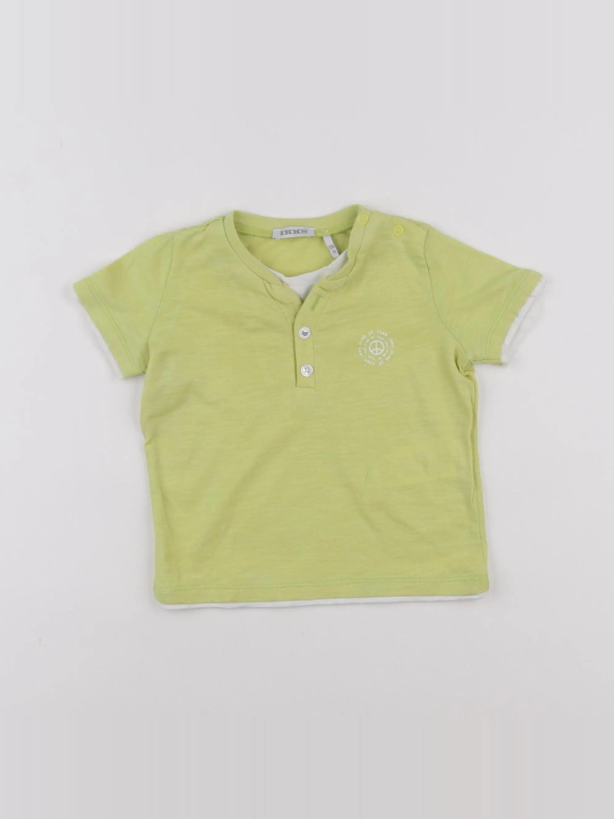 IKKS - tee-shirt jaune - 12 mois