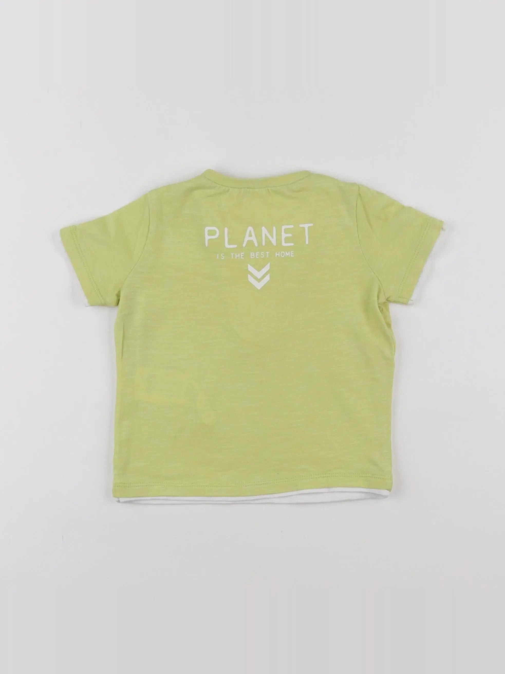 IKKS - tee-shirt jaune - 12 mois