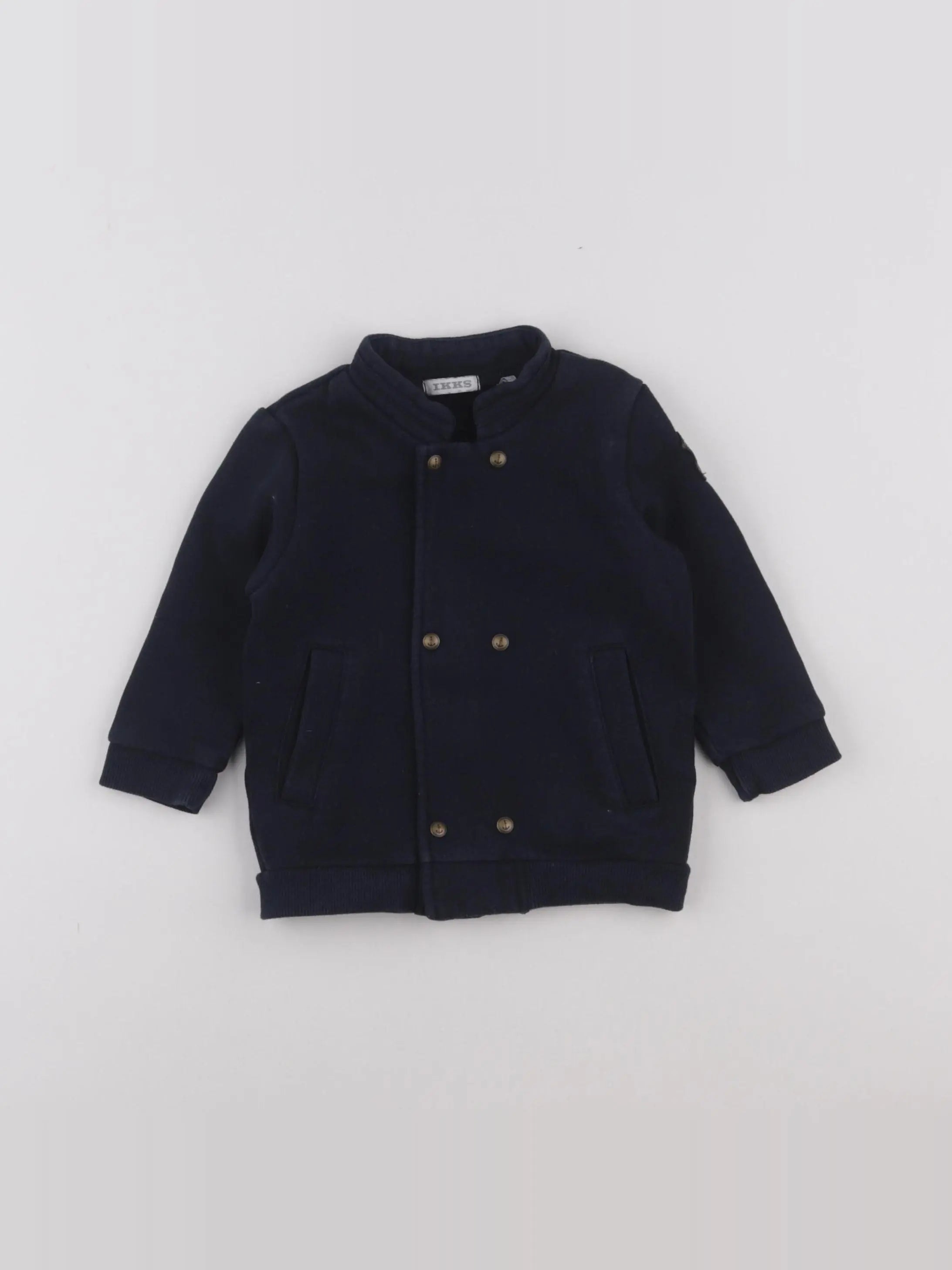 IKKS - sweat bleu - 12 mois