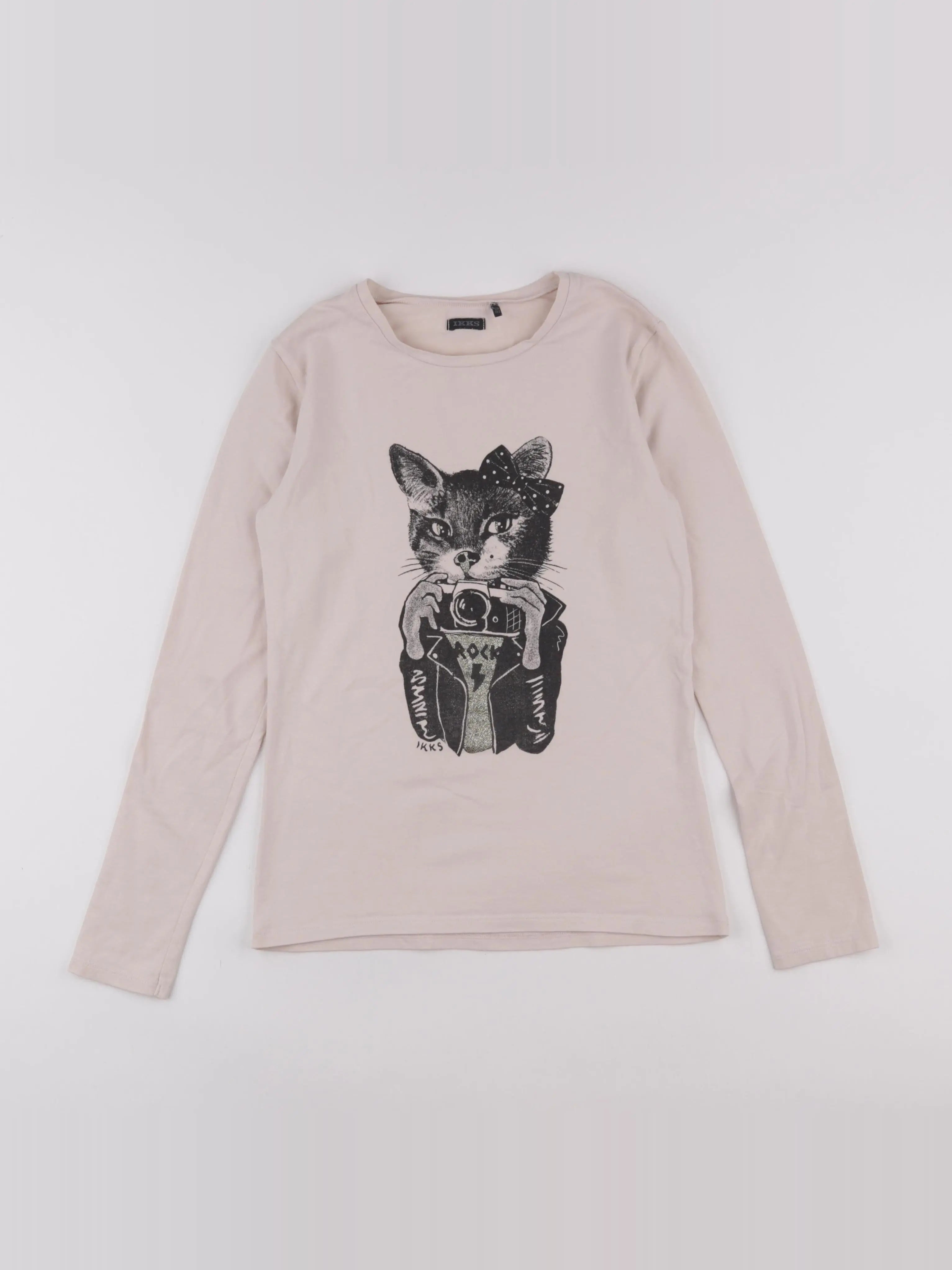 IKKS - tee-shirt beige - 12 ans