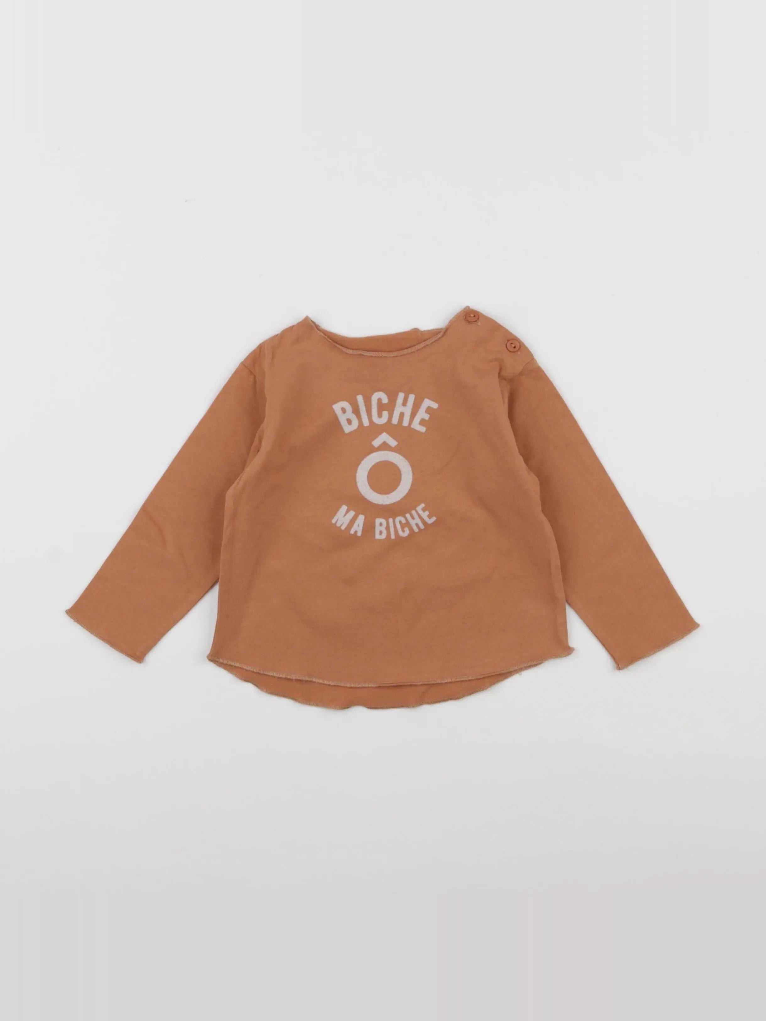 Arsène et les pipelettes - tee-shirt marron - 18 mois