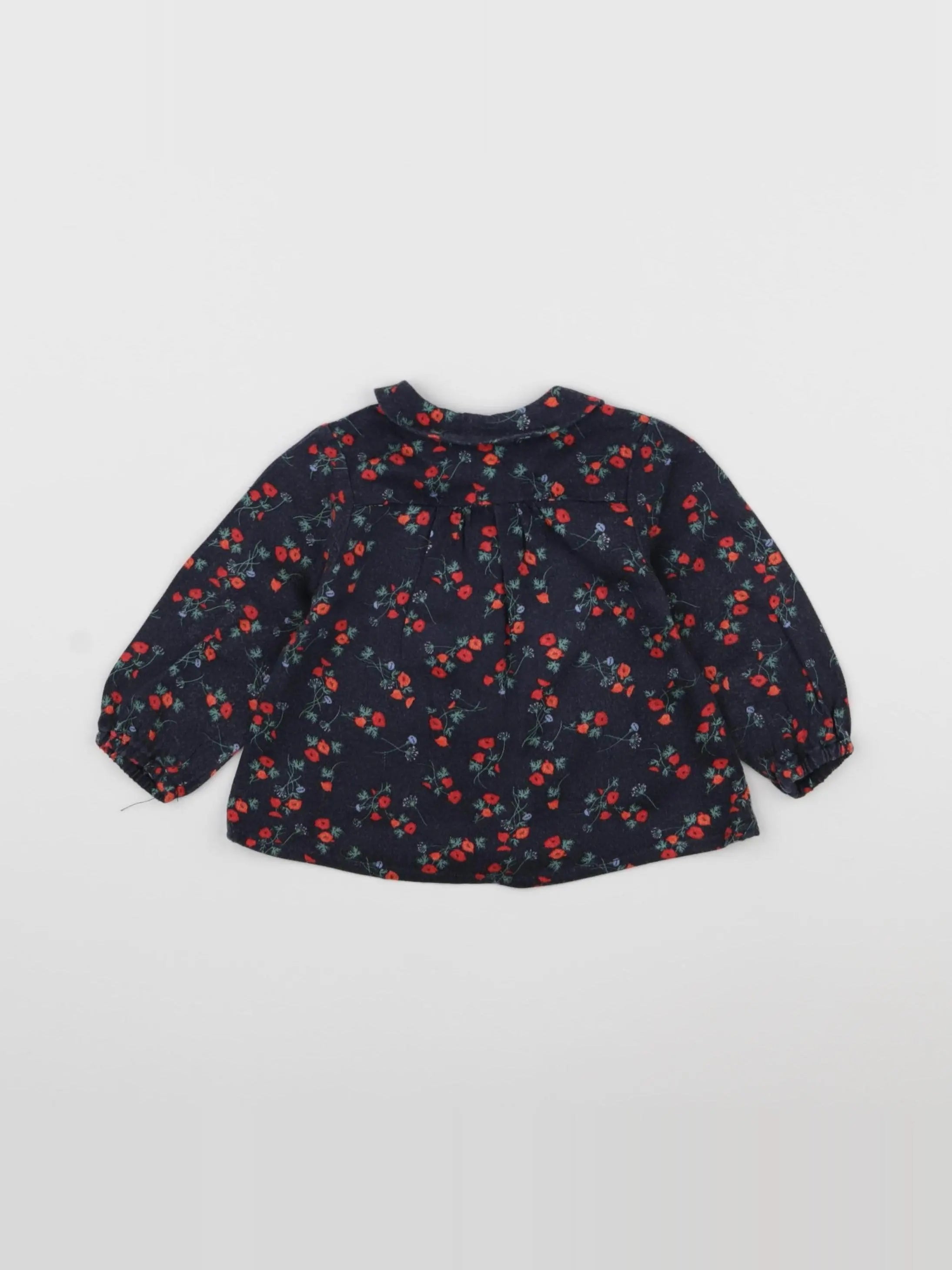 Carrément Beau - blouse bleu - 6 mois