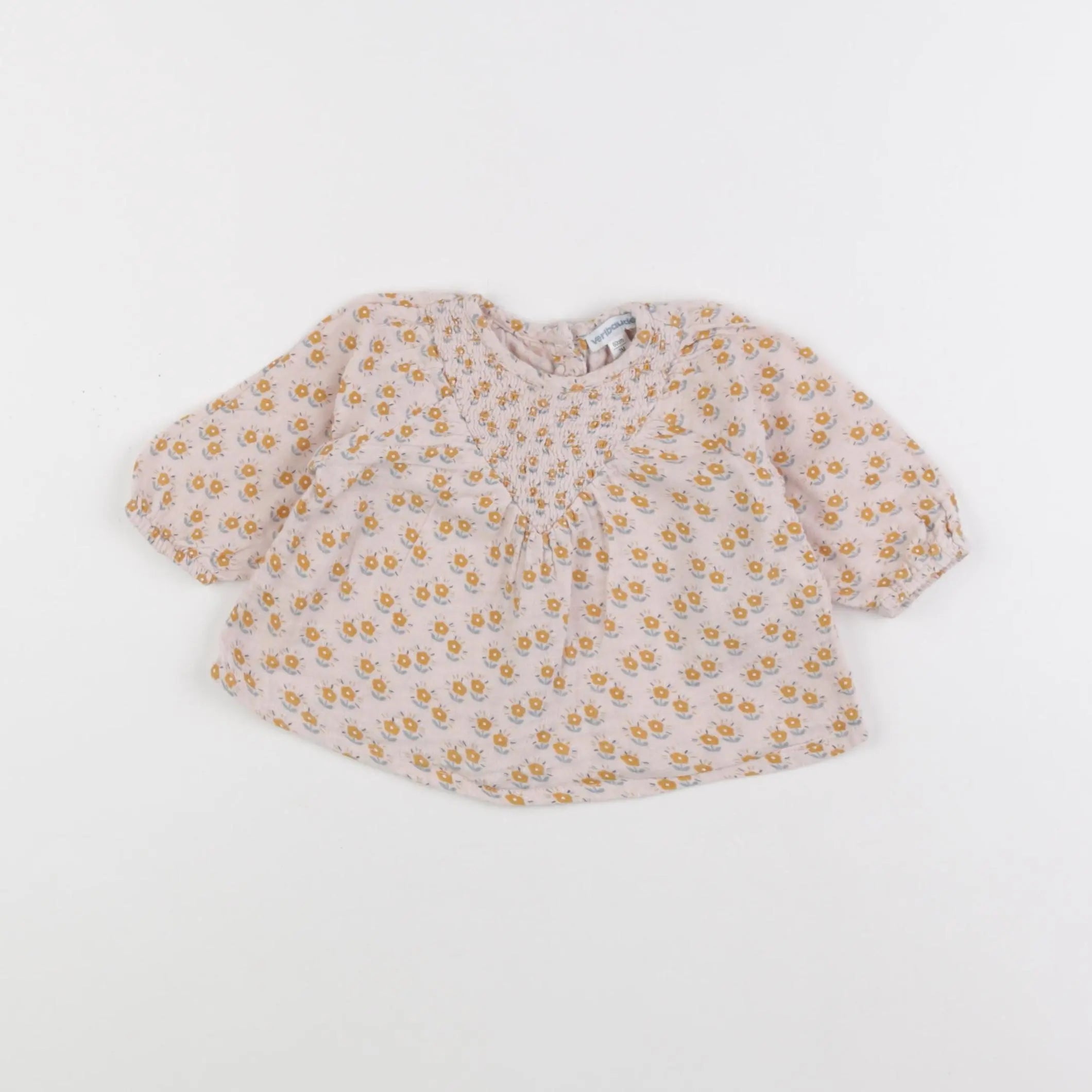 Vertbaudet - blouse marron - 3 mois