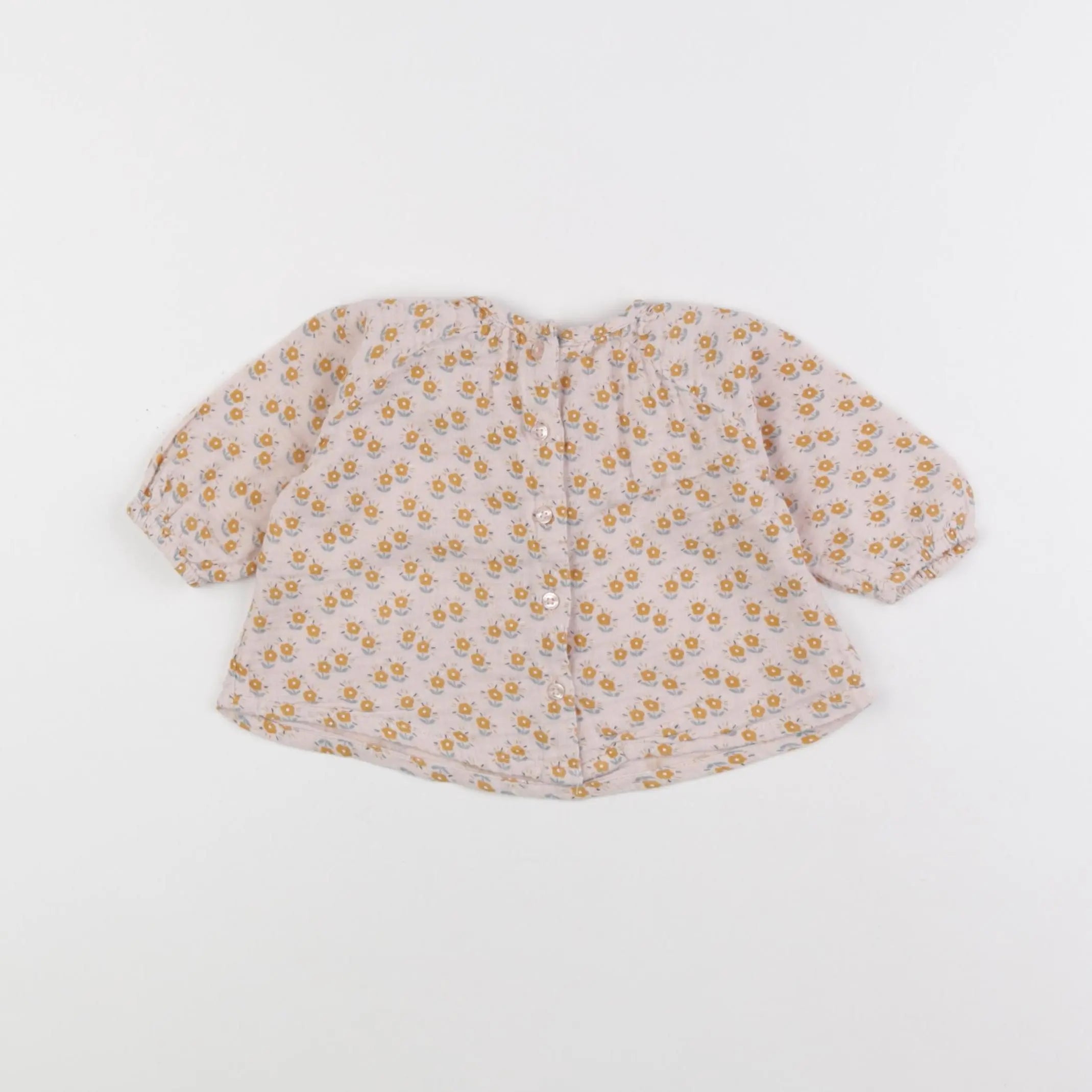 Vertbaudet - blouse marron - 3 mois