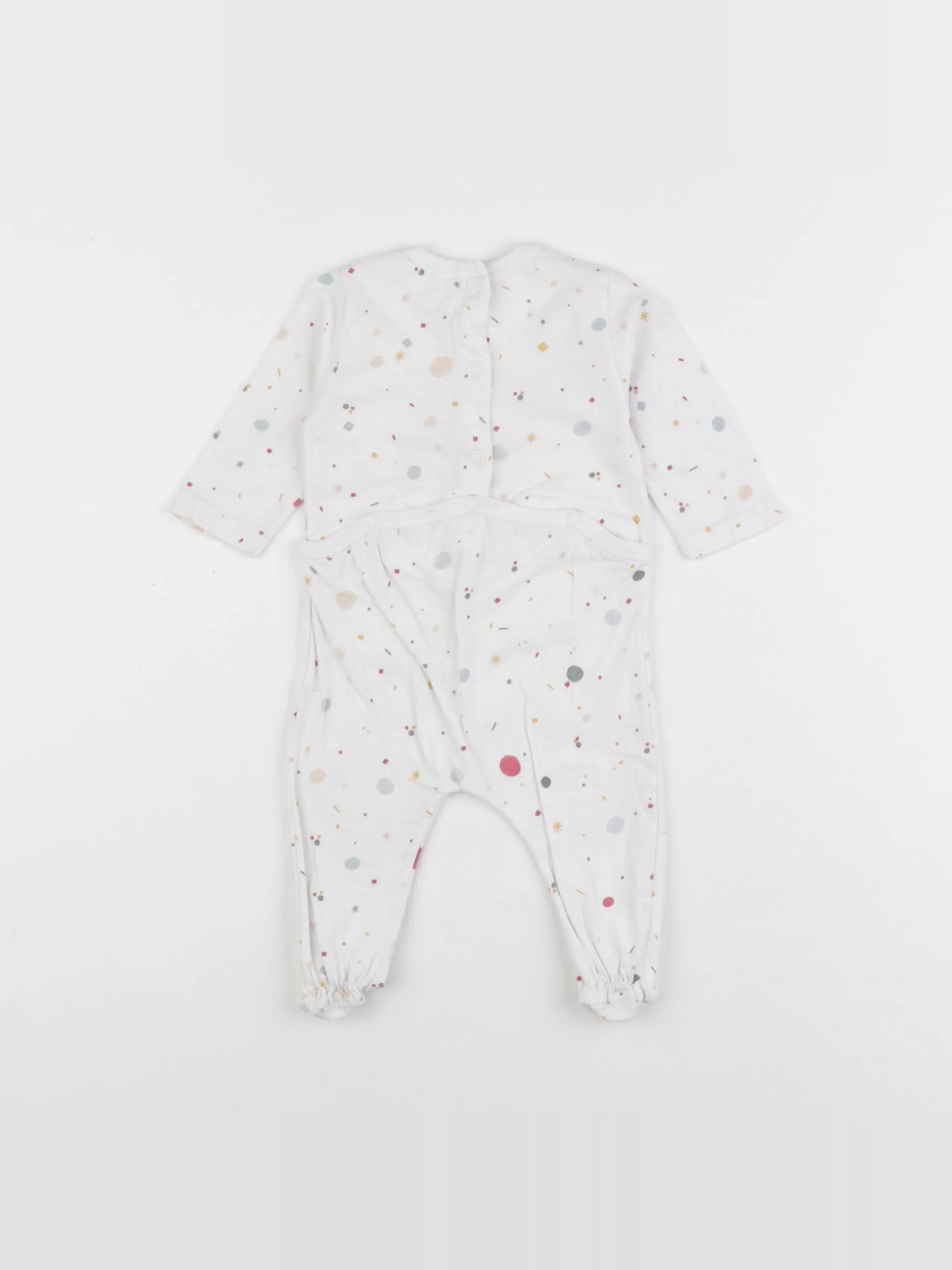 Zara - pyjama coton blanc - 6/9 mois