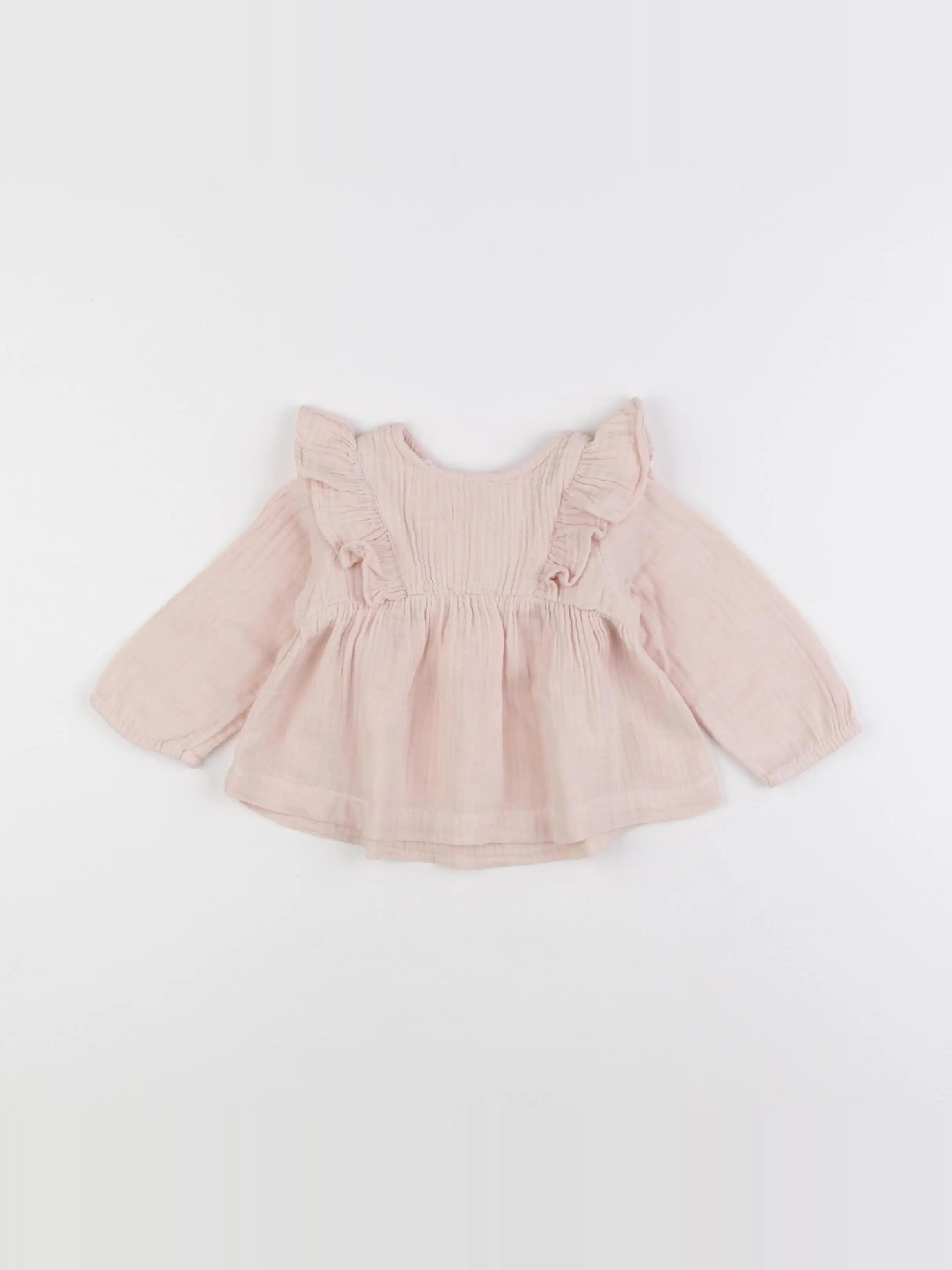 Vertbaudet - blouse rose - 6 mois