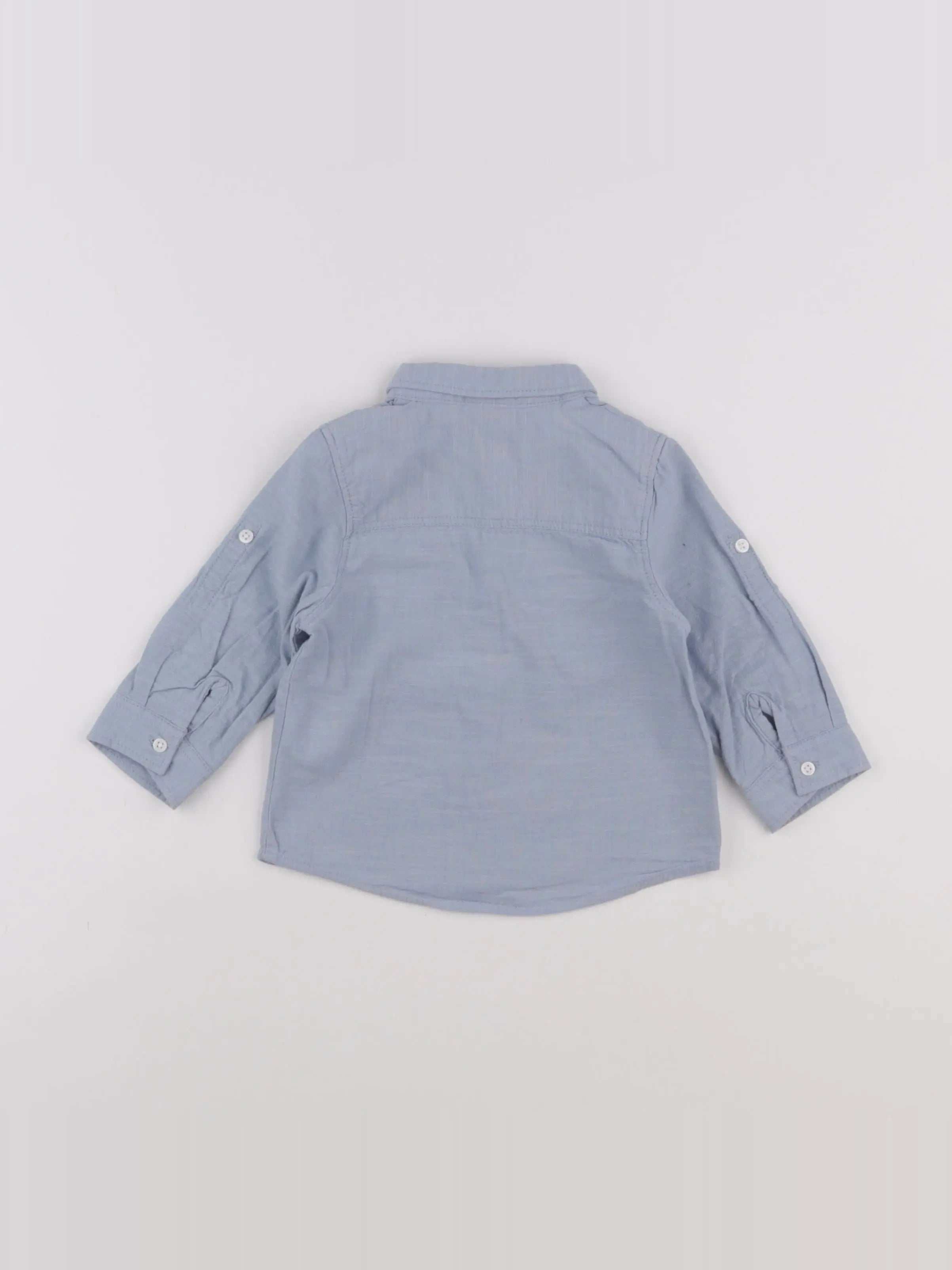 Tape à l'oeil - chemise bleu - 12 mois