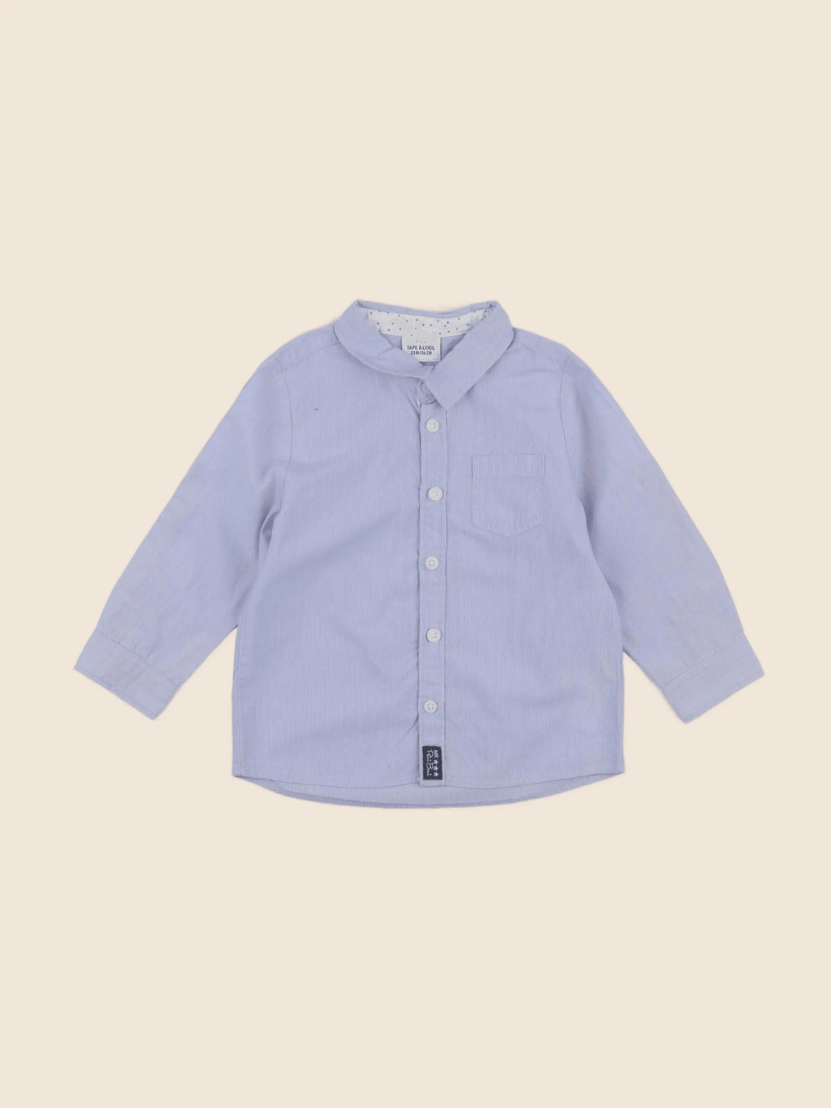 Tape à l'oeil - chemise bleu - 24 mois