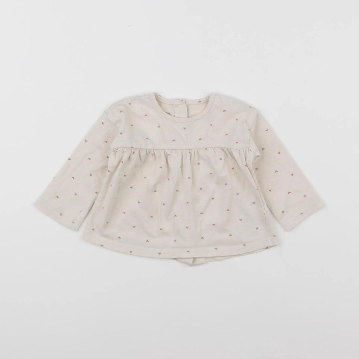 Vertbaudet - tee-shirt beige - 3 mois