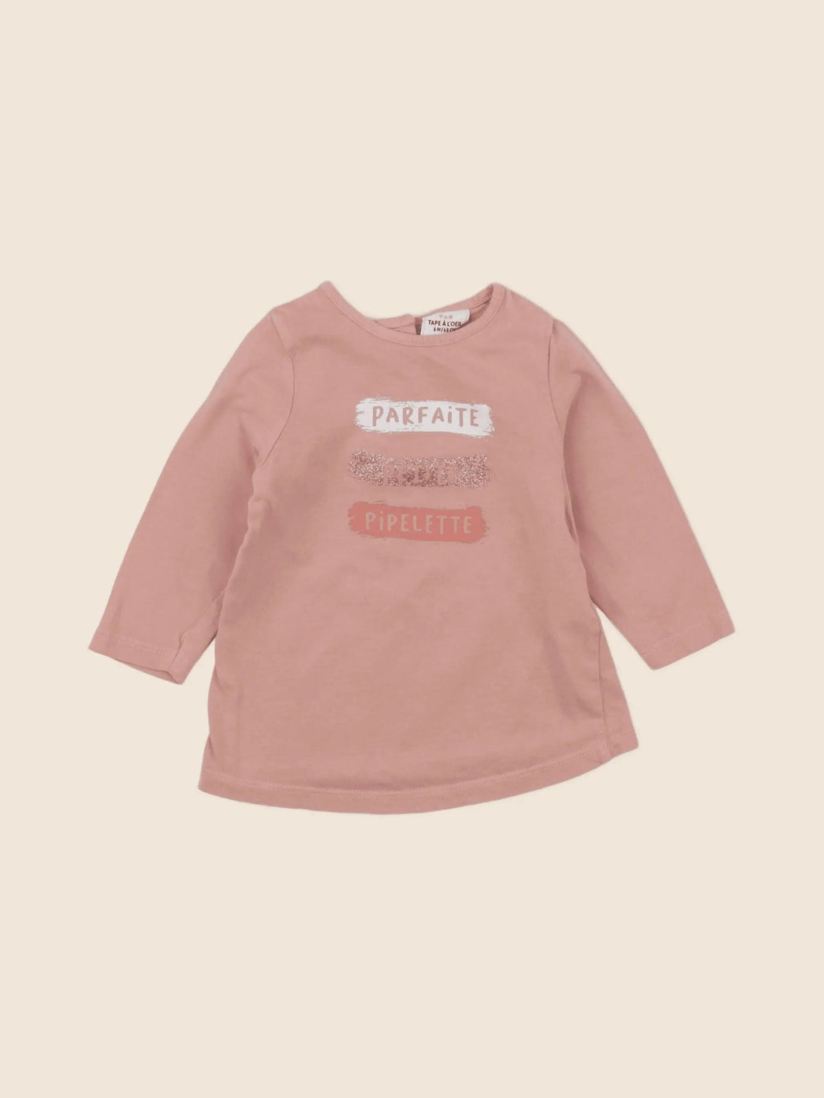 Tape à l'oeil - tee-shirt rose - 6 mois