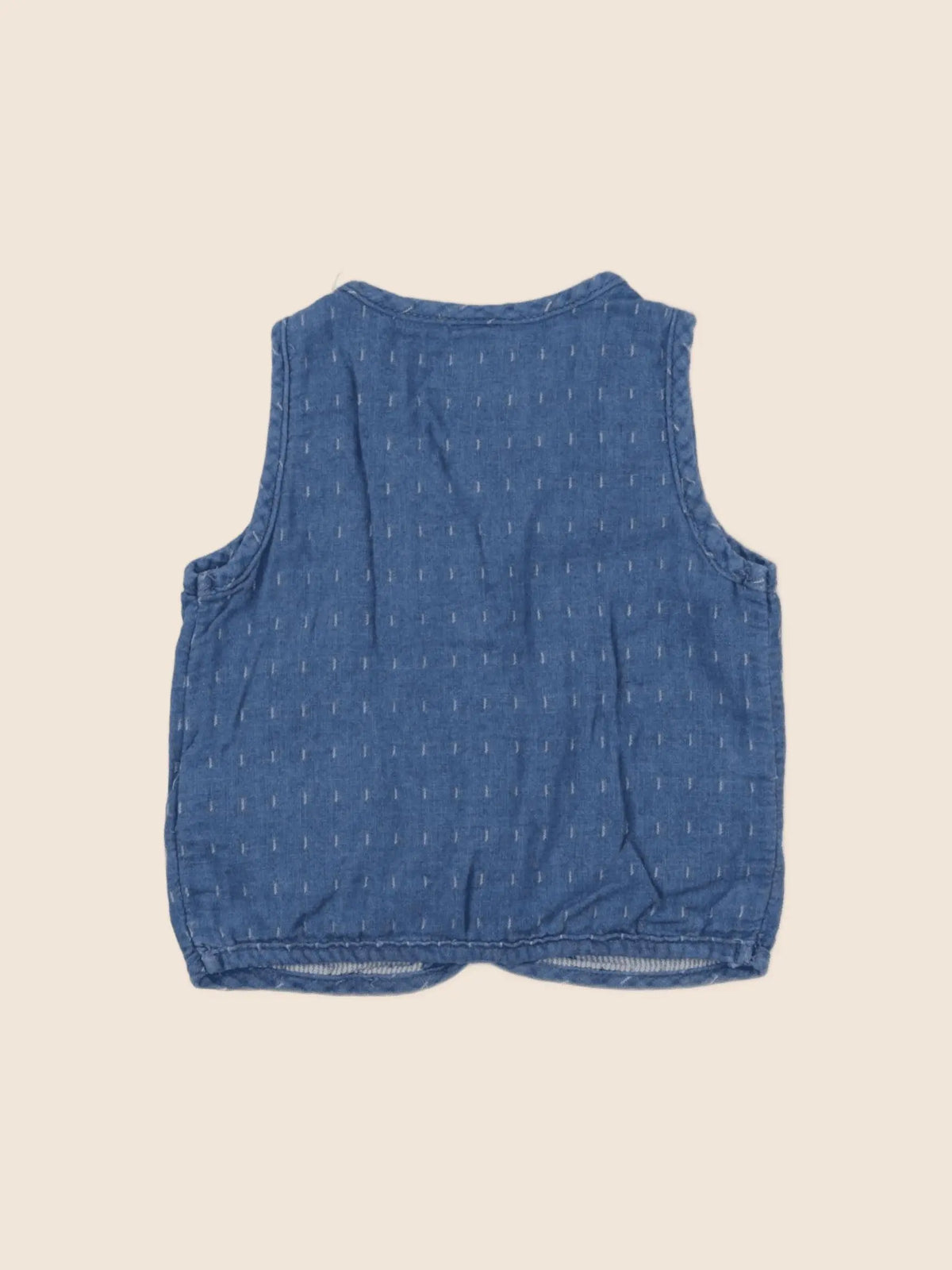 H&M - gilet bleu - 9/12 mois