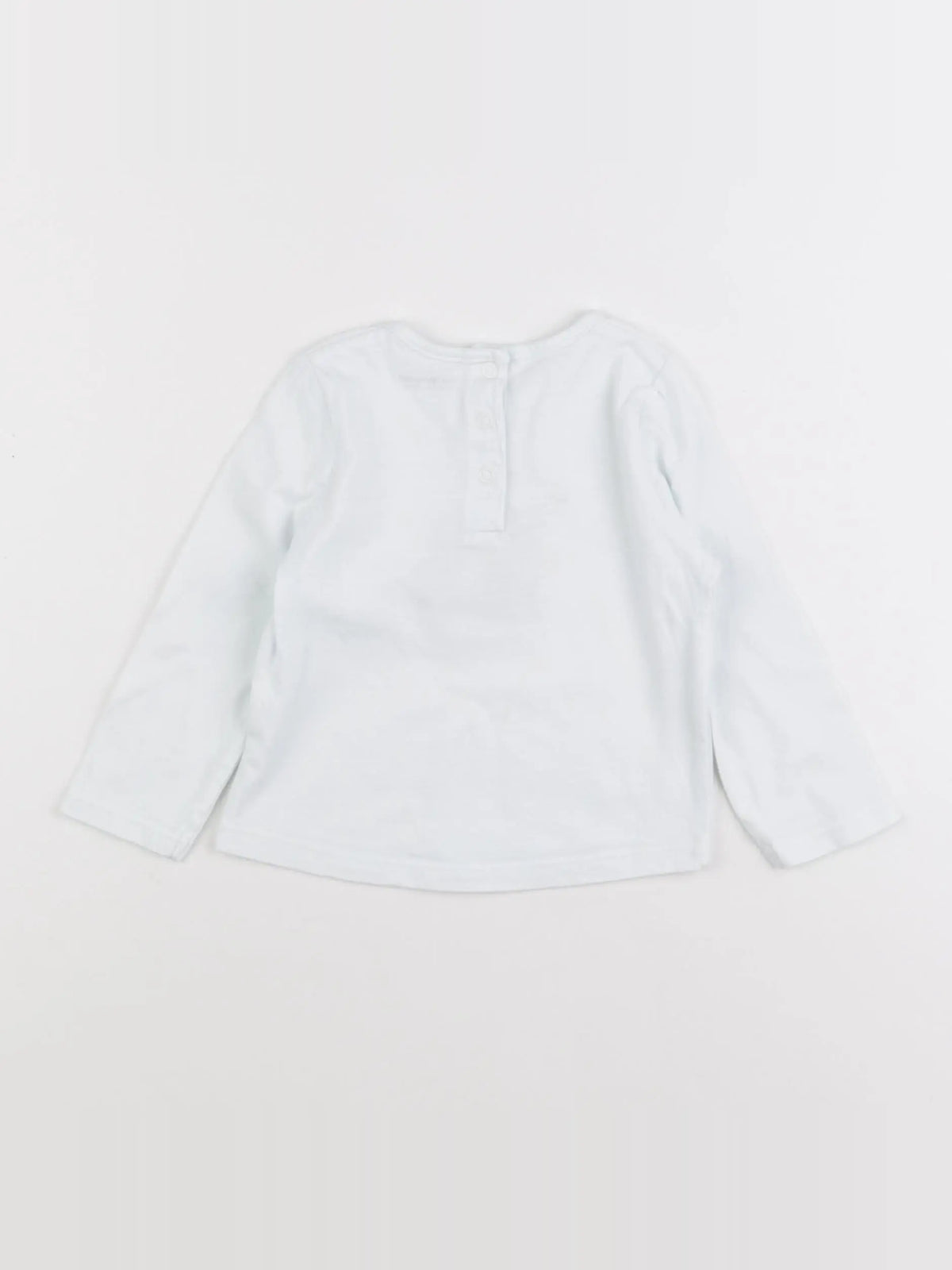 Vertbaudet - tee-shirt blanc - 12 mois