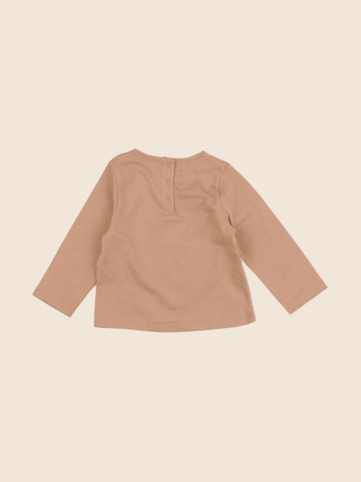 Vertbaudet - tee-shirt marron - 12 mois