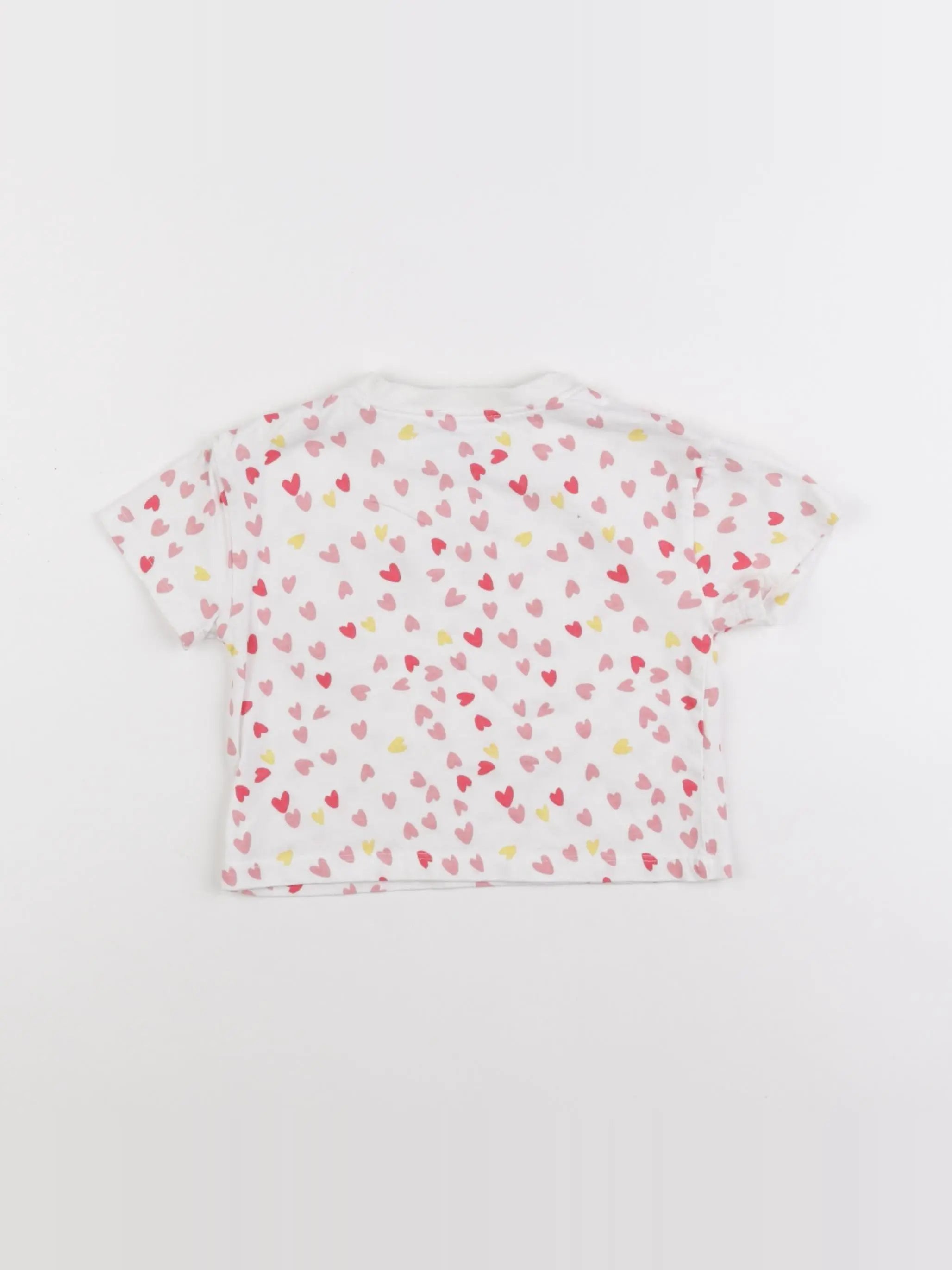 Cadet Rousselle - tee-shirt blanc, rose - 12 mois