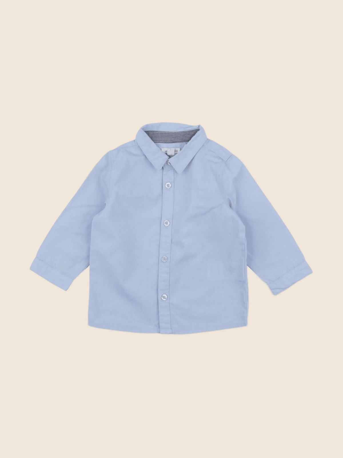 Vertbaudet - chemise bleu - 12 mois