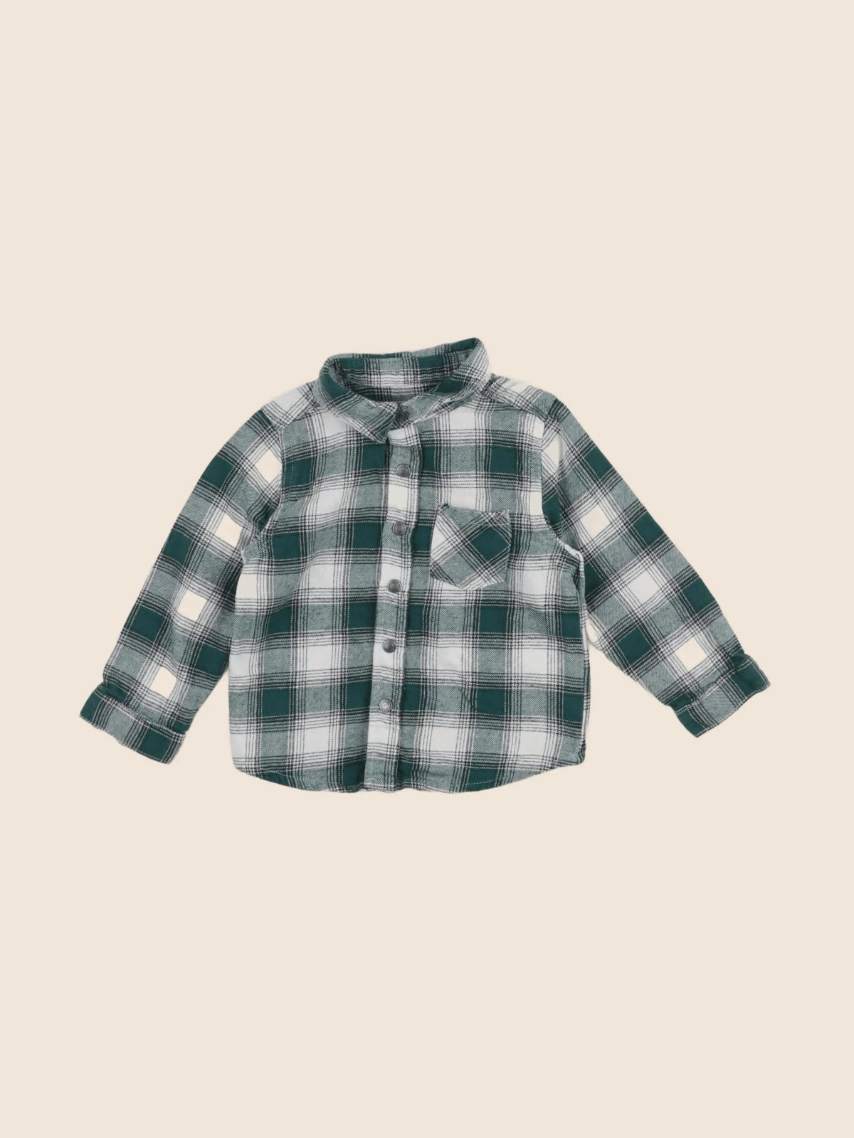 Vertbaudet - chemise vert - 18 mois