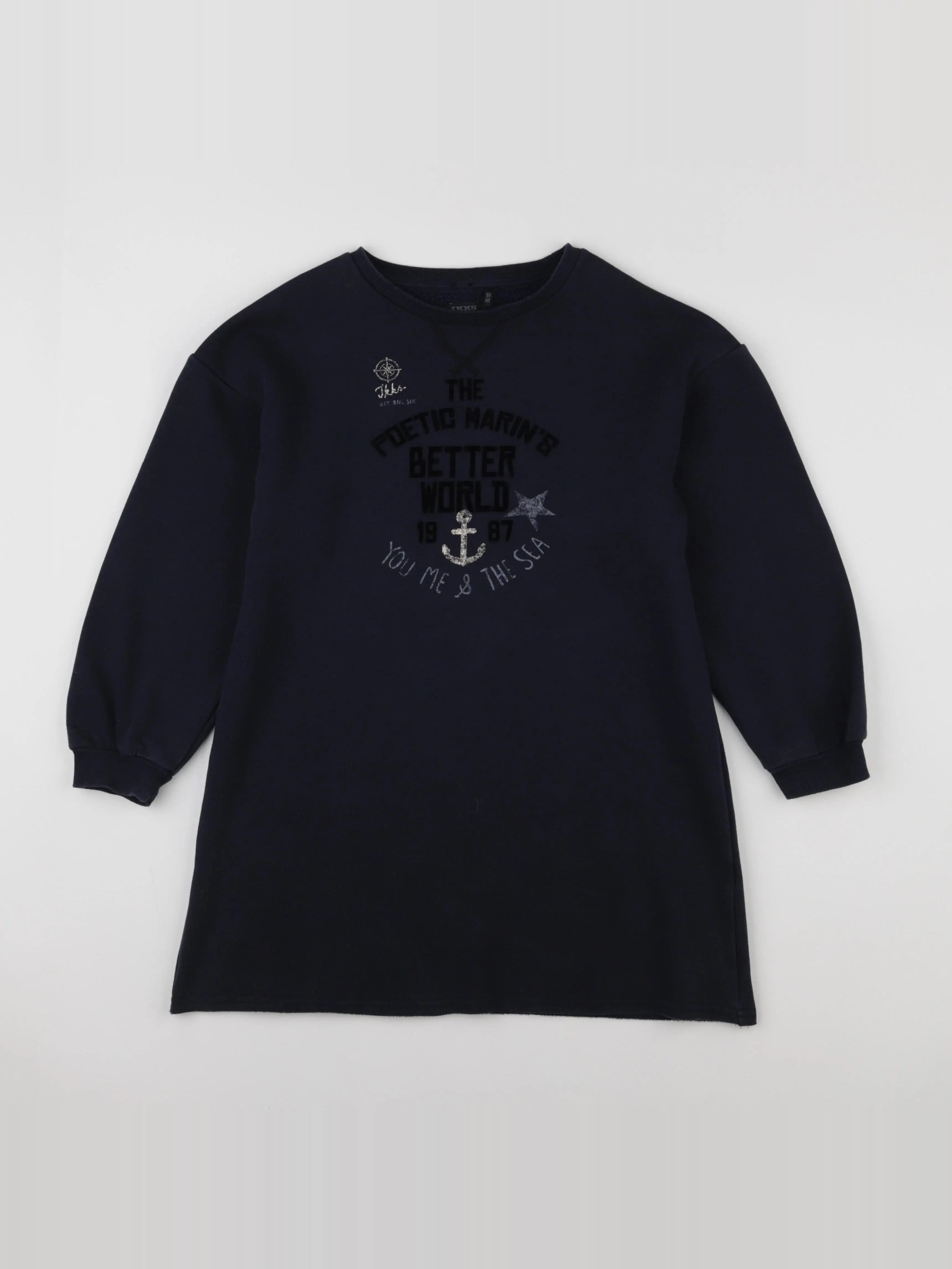 IKKS - robe bleu - 10 ans