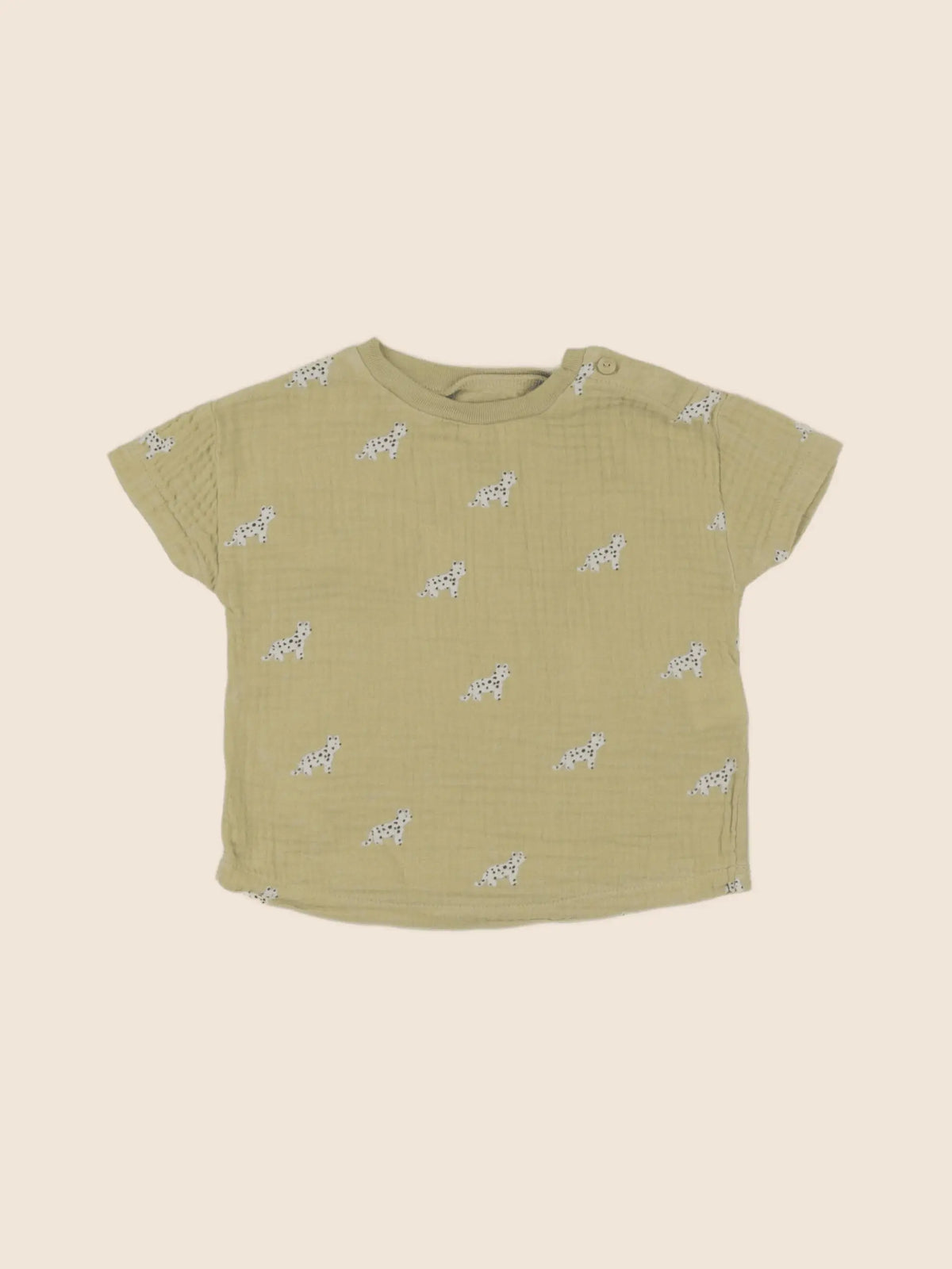 Zara - tee-shirt jaune - 3/6 mois