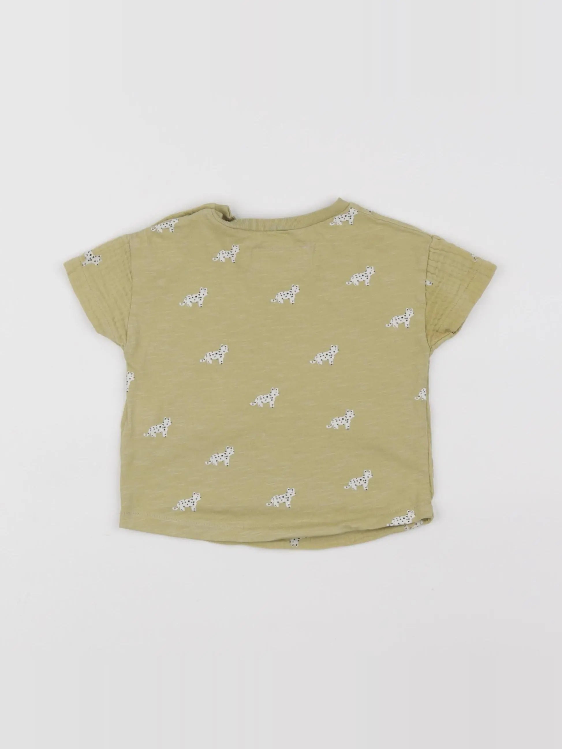 Zara - tee-shirt jaune - 3/6 mois