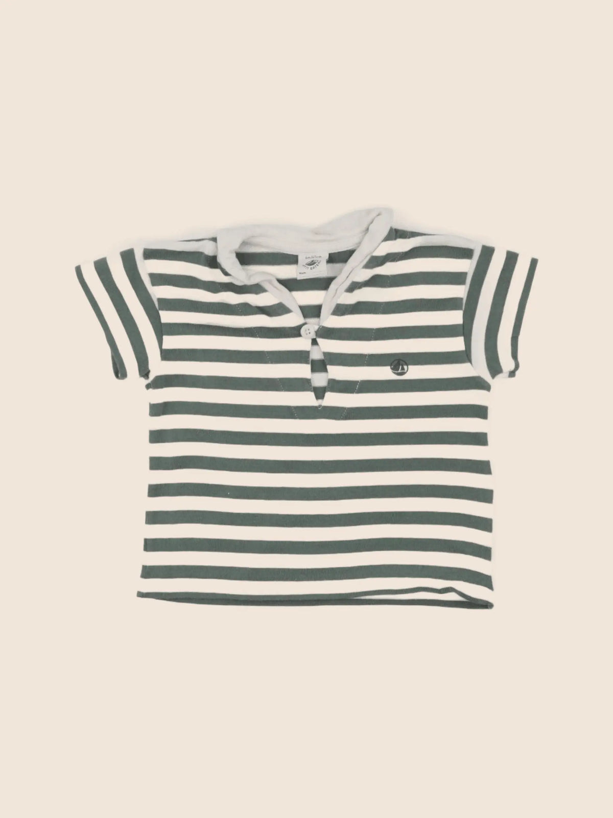 Petit Bateau - tee-shirt vert - 6 mois