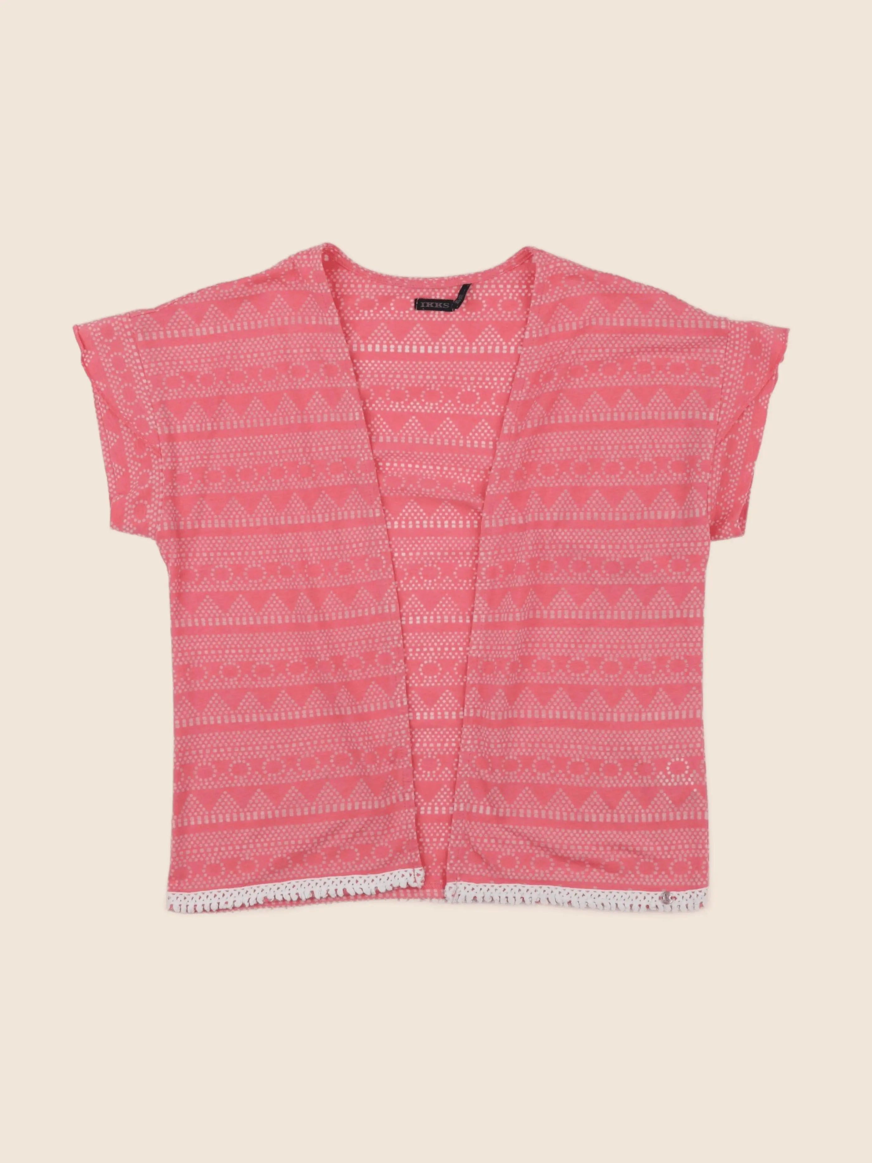 IKKS - gilet rose - 10 ans