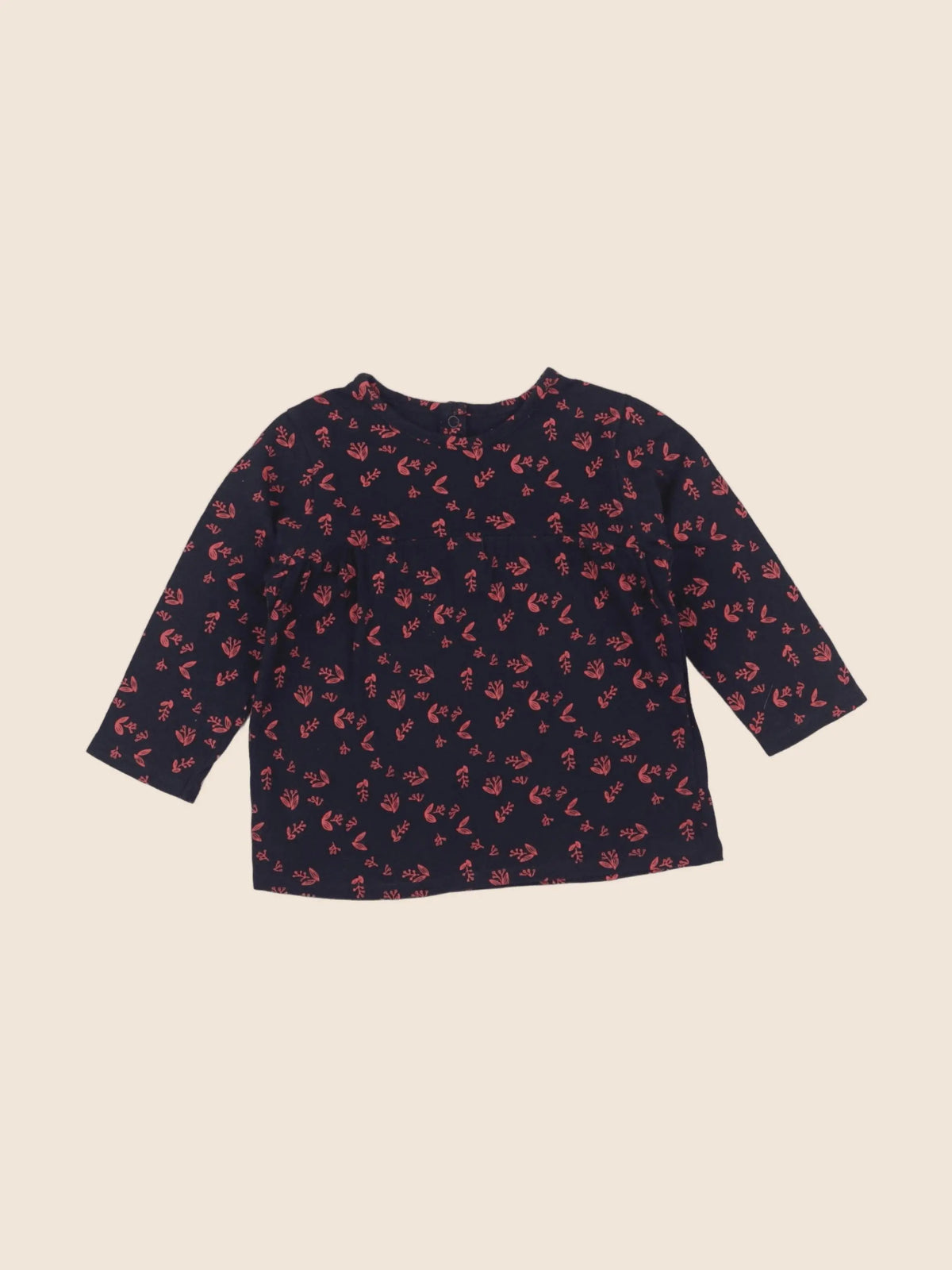 Vertbaudet - tee-shirt bleu - 12 mois