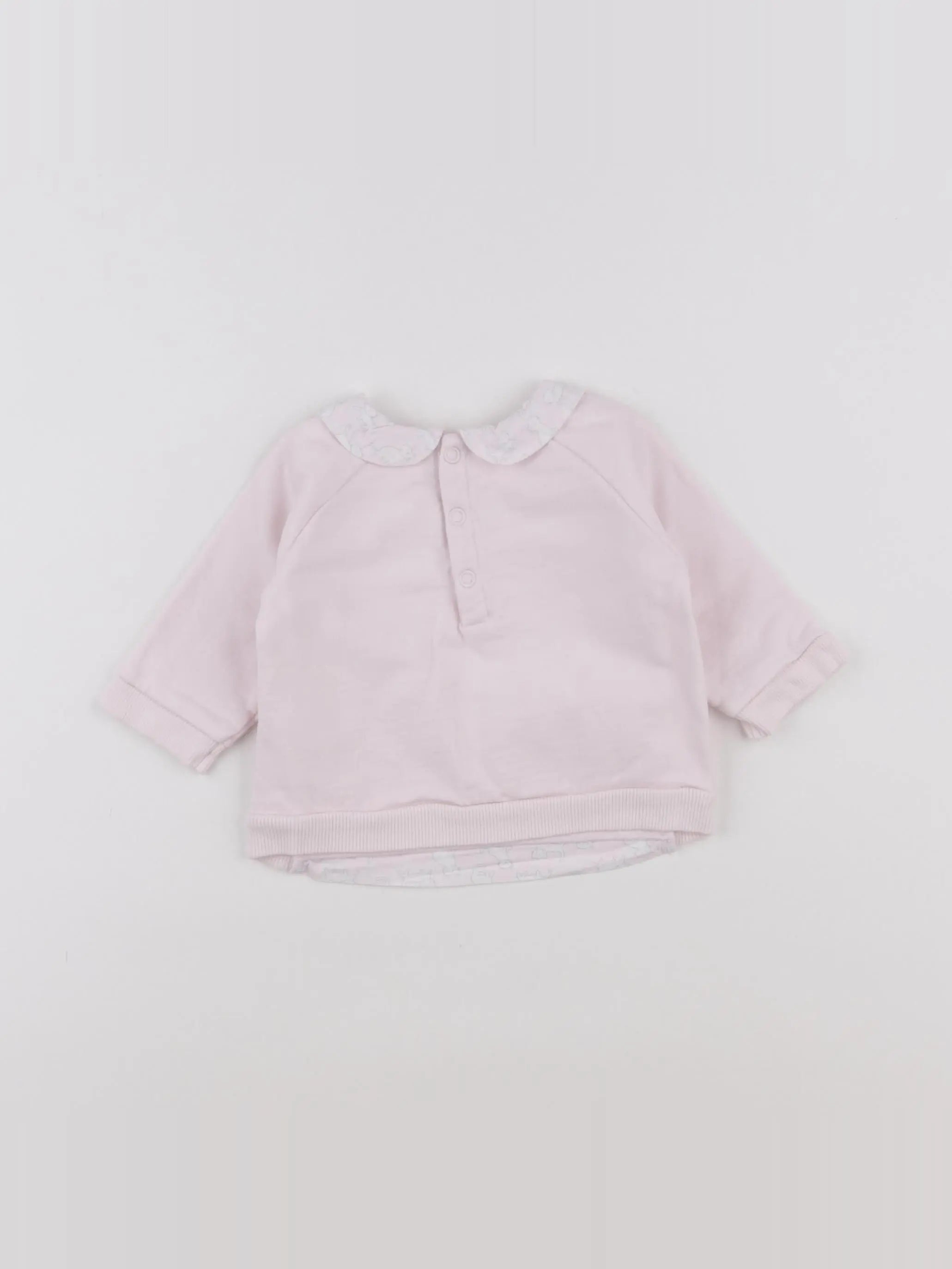 Jacadi - sweat rose - 6 mois