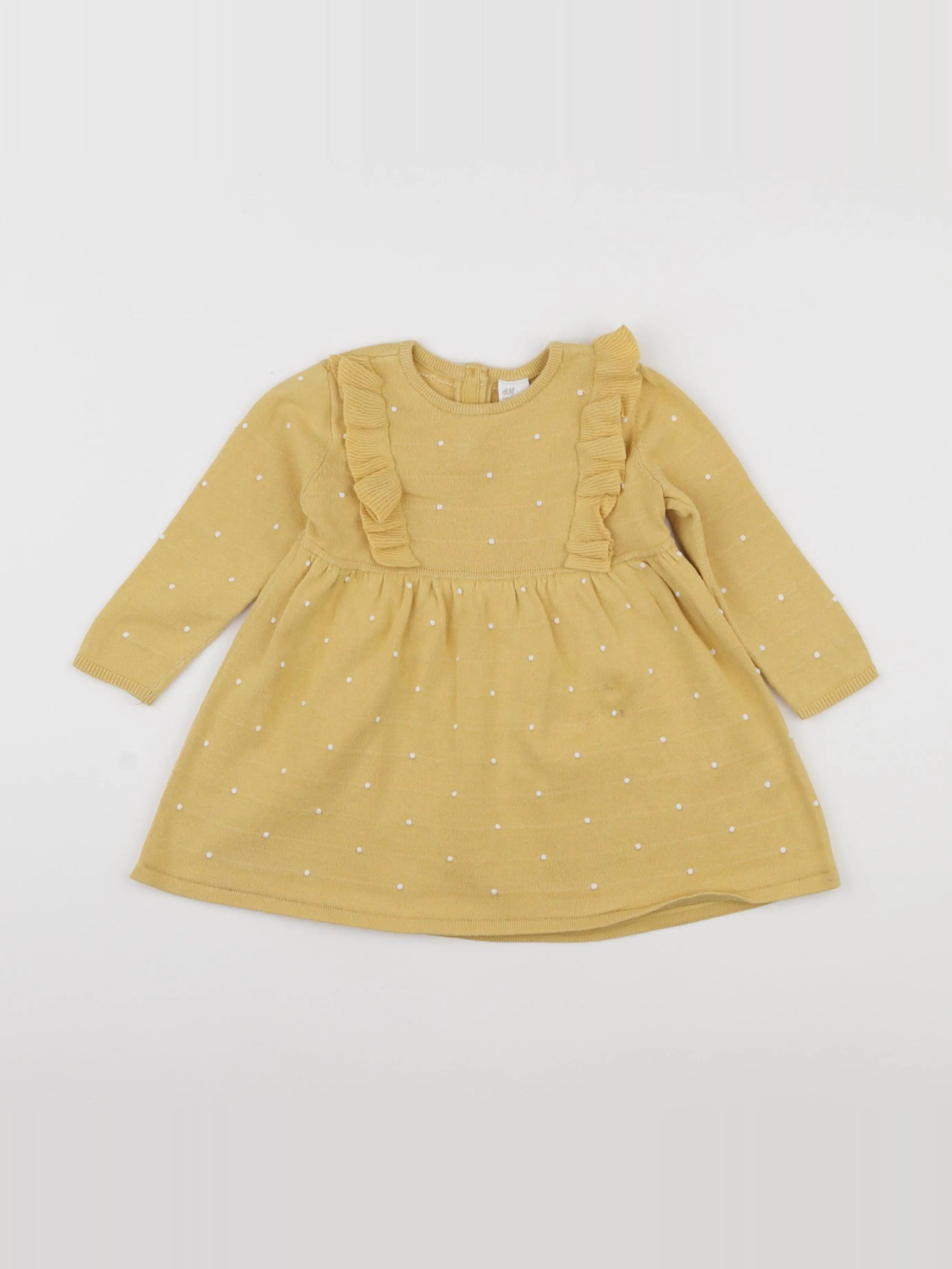H&M - robe jaune - 9/12 mois