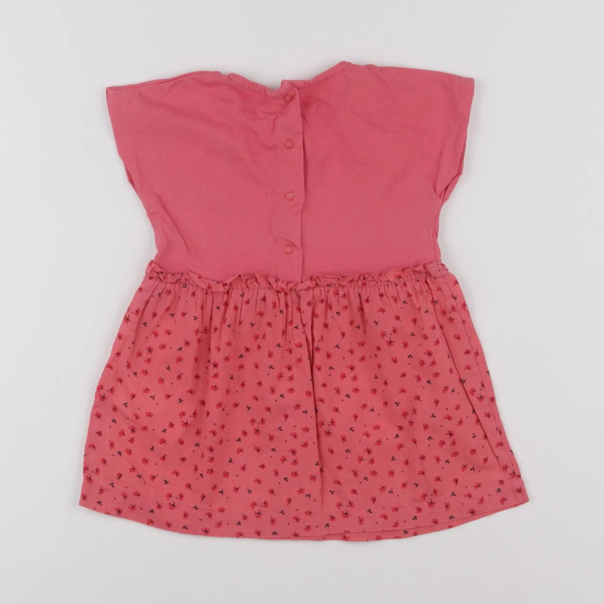 Vertbaudet - robe rouge - 12 mois