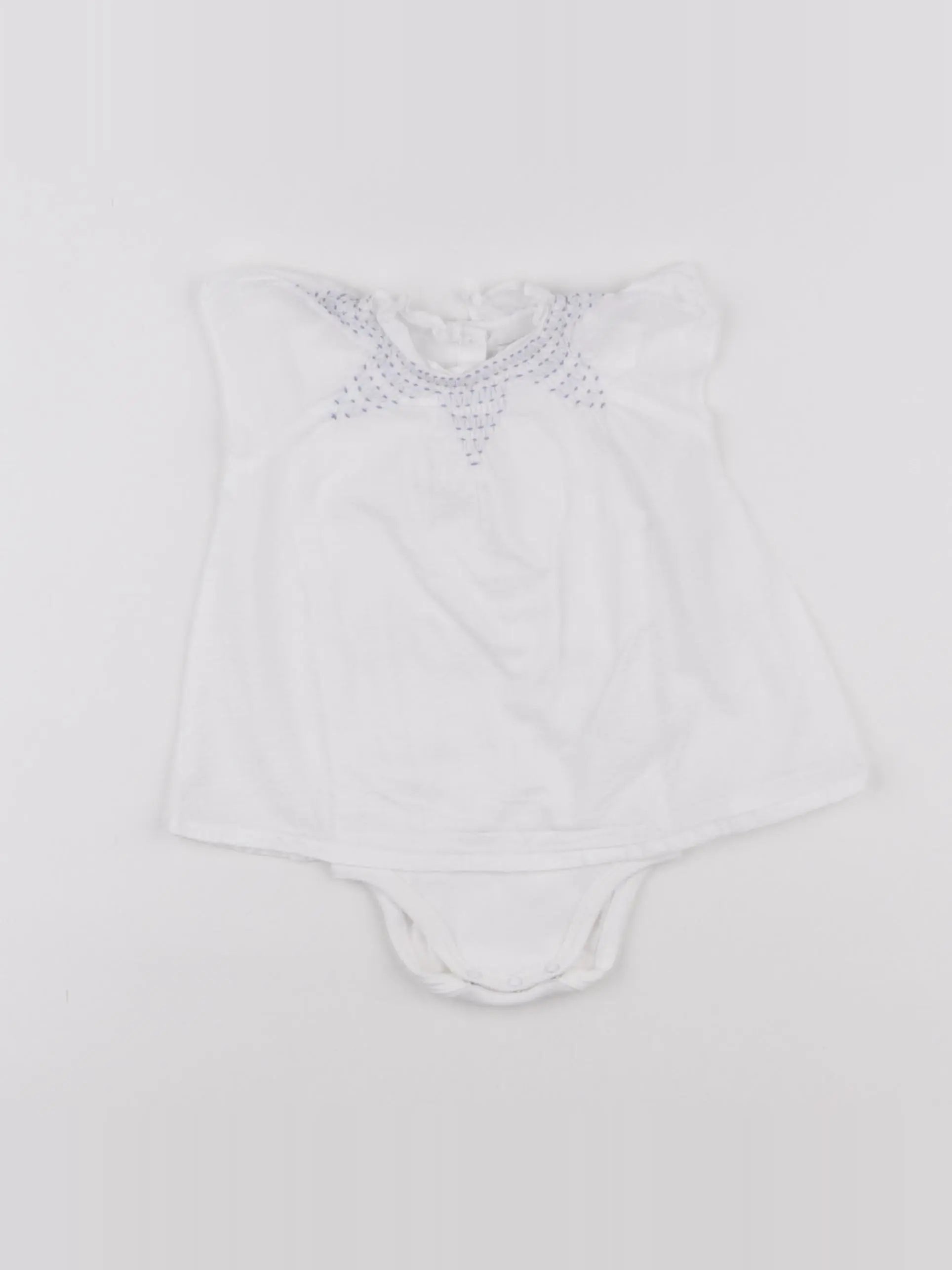 Cyrillus - body blouse blanc - 6 mois