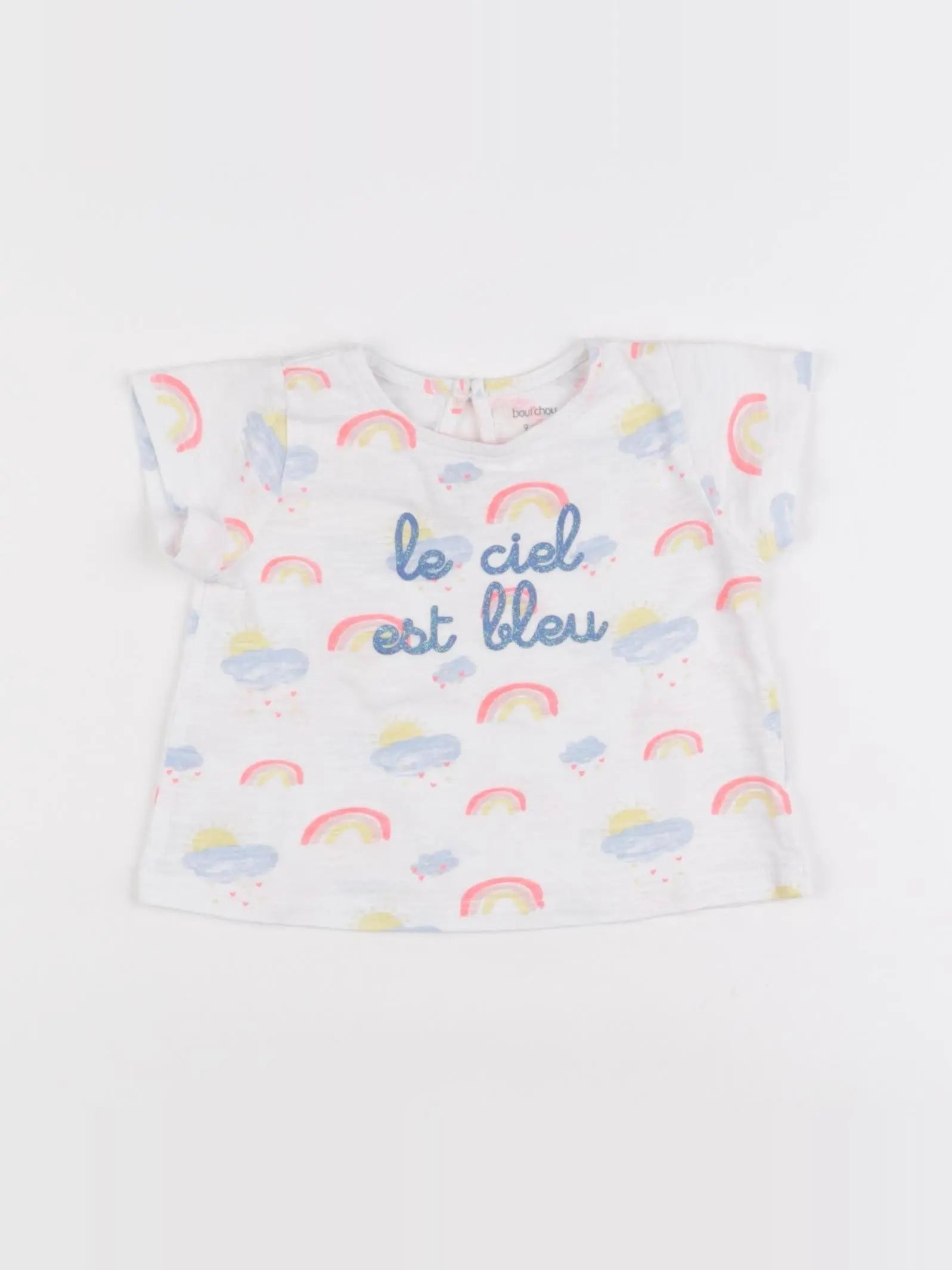 Boutchou - tee-shirt multicolore - 9 mois