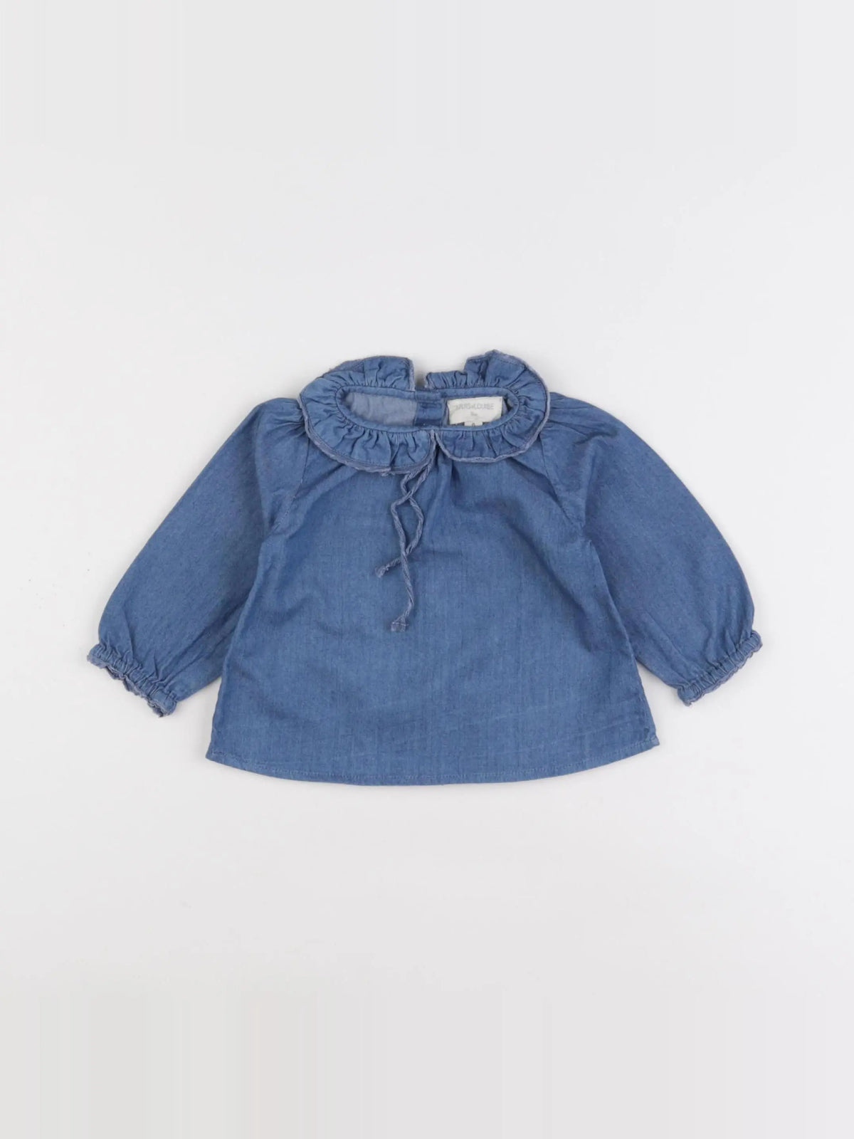 Louis Louise - blouse bleu - 6 mois