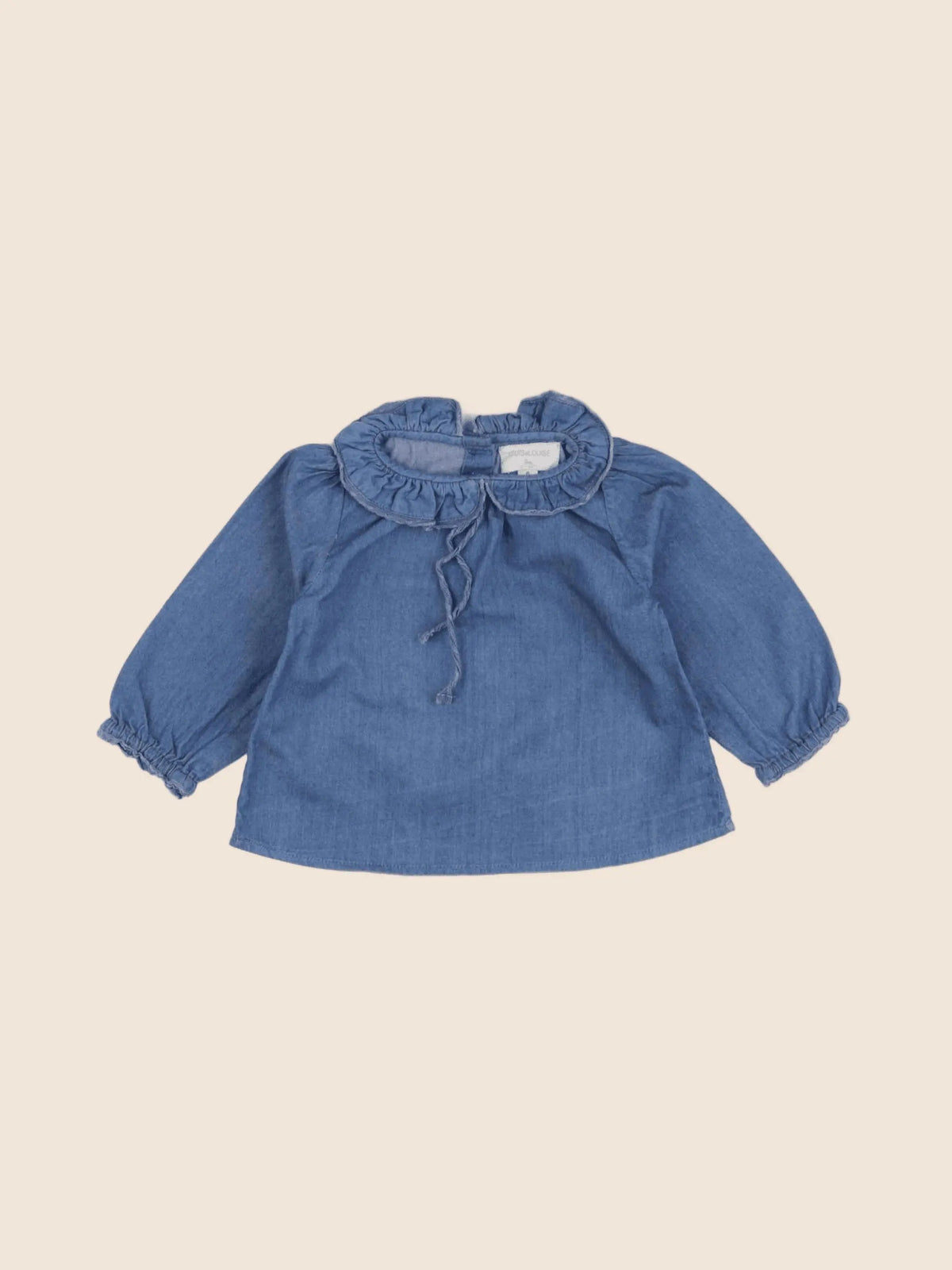 Louis Louise - blouse bleu - 6 mois