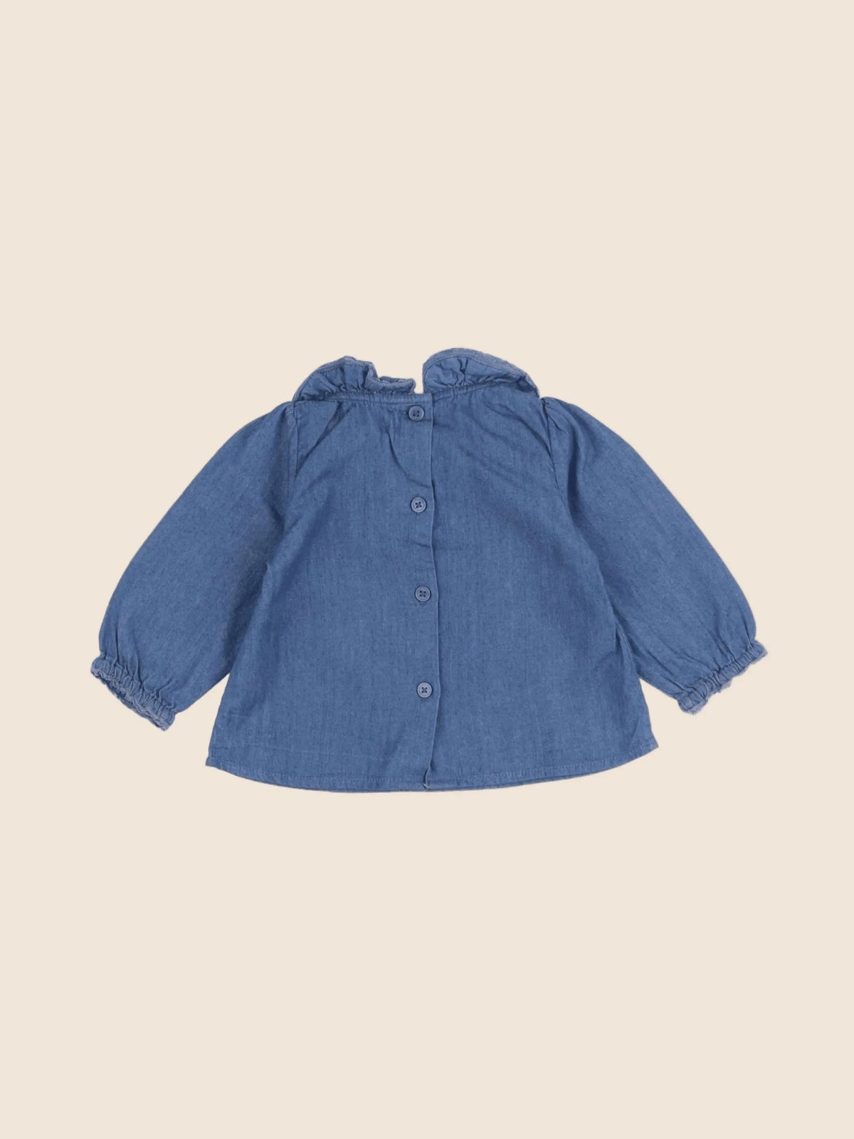 Louis Louise - blouse bleu - 6 mois