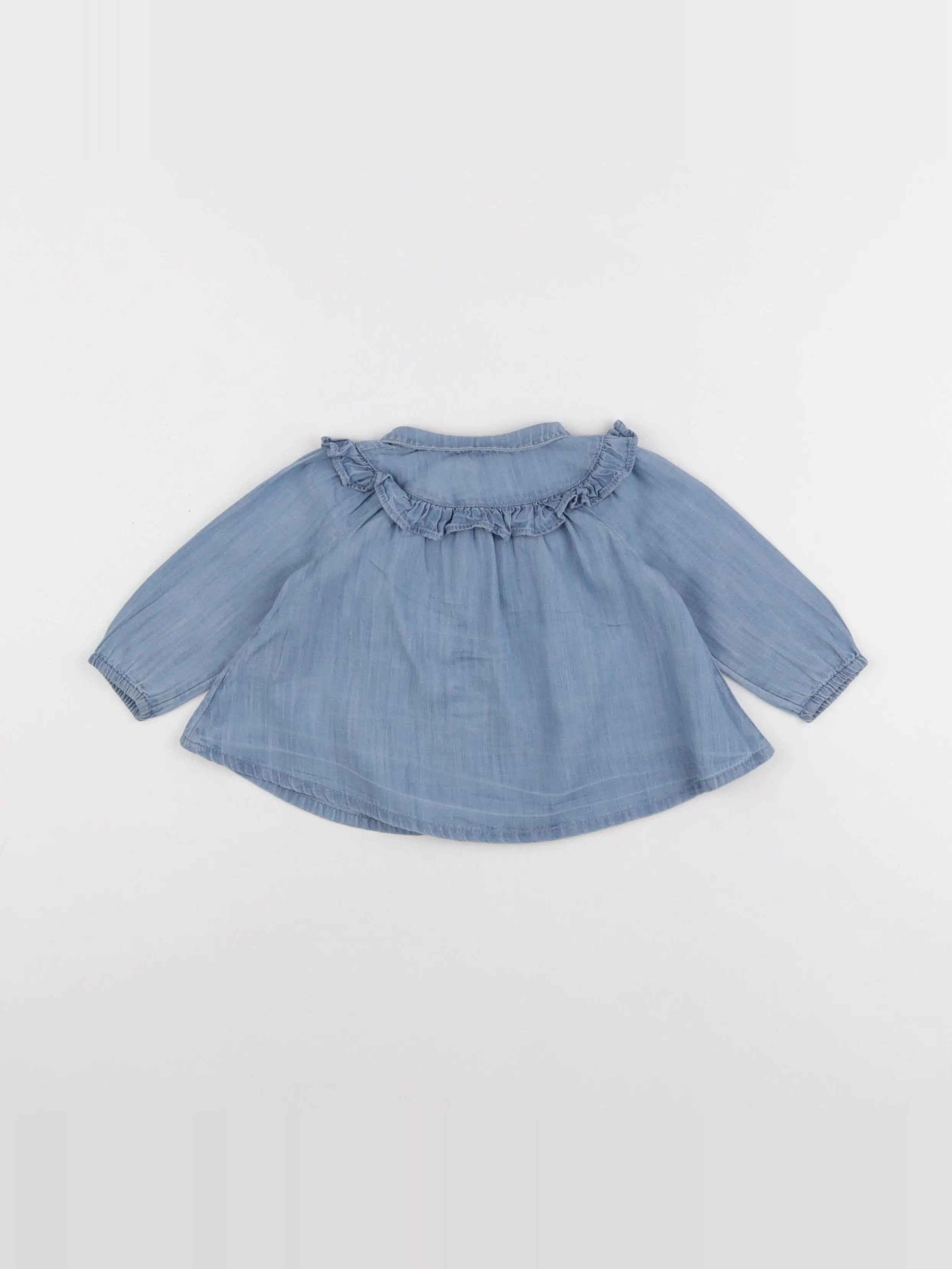 Boutchou - blouse bleu - 6 mois