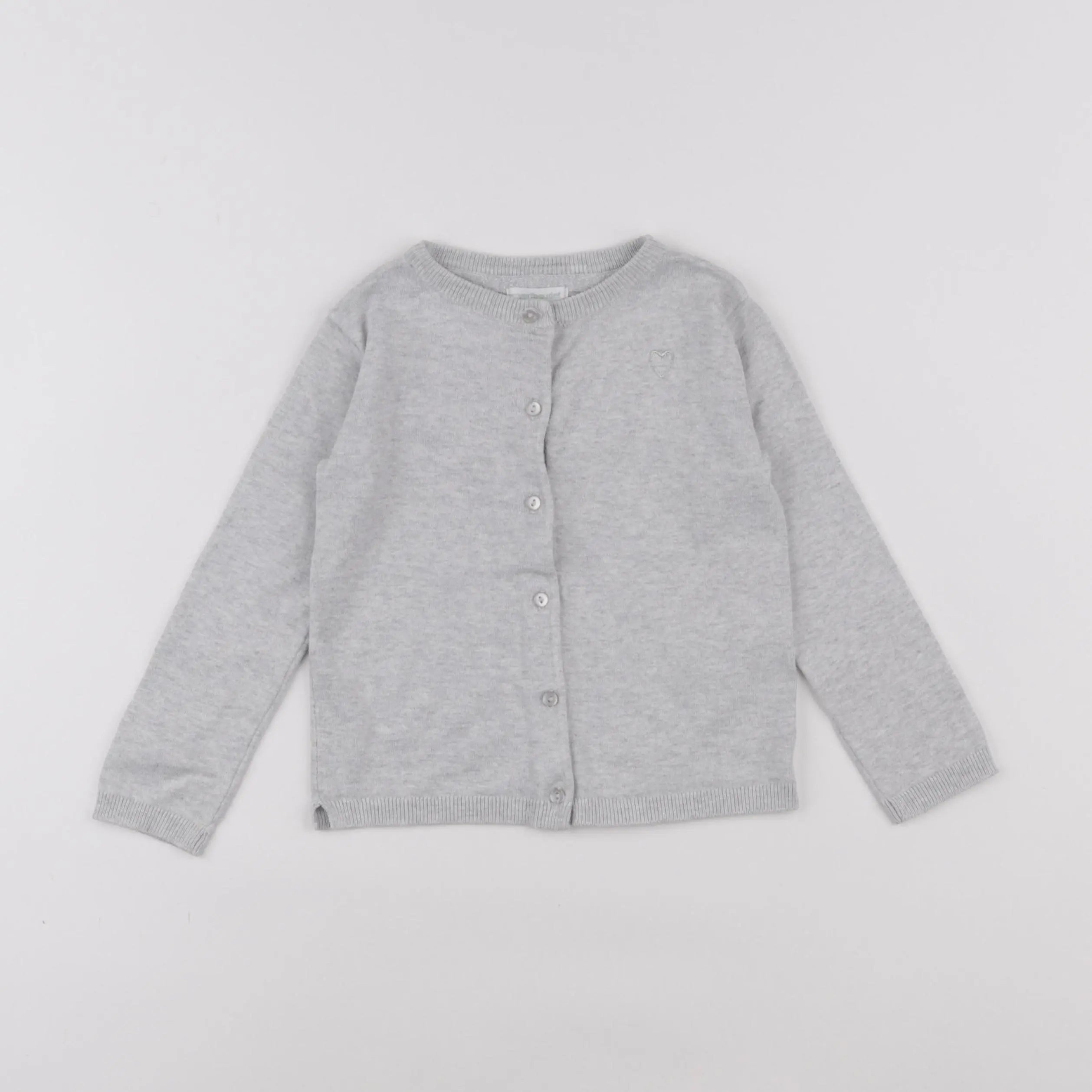 Vertbaudet - gilet gris - 3 ans