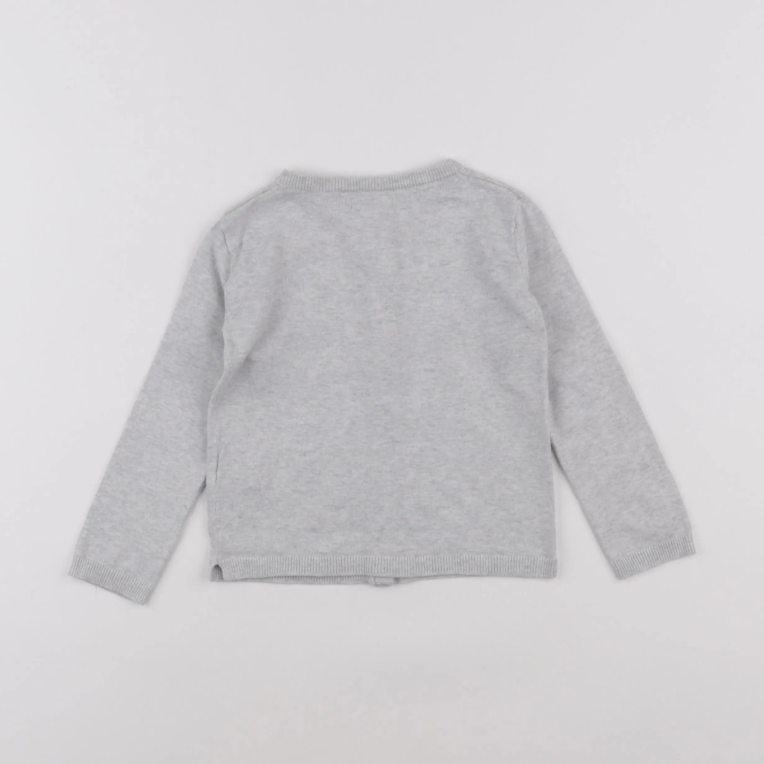 Vertbaudet - gilet gris - 3 ans
