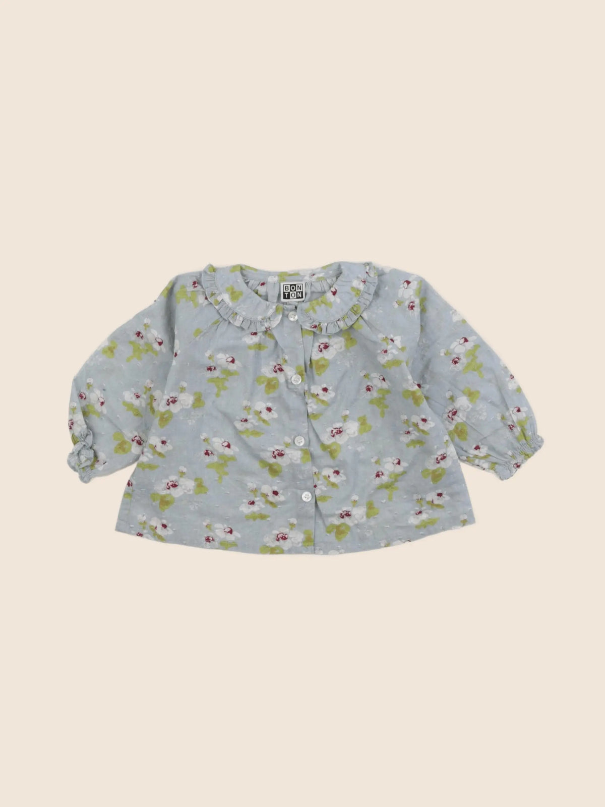 Bonton - blouse bleu - 6 mois