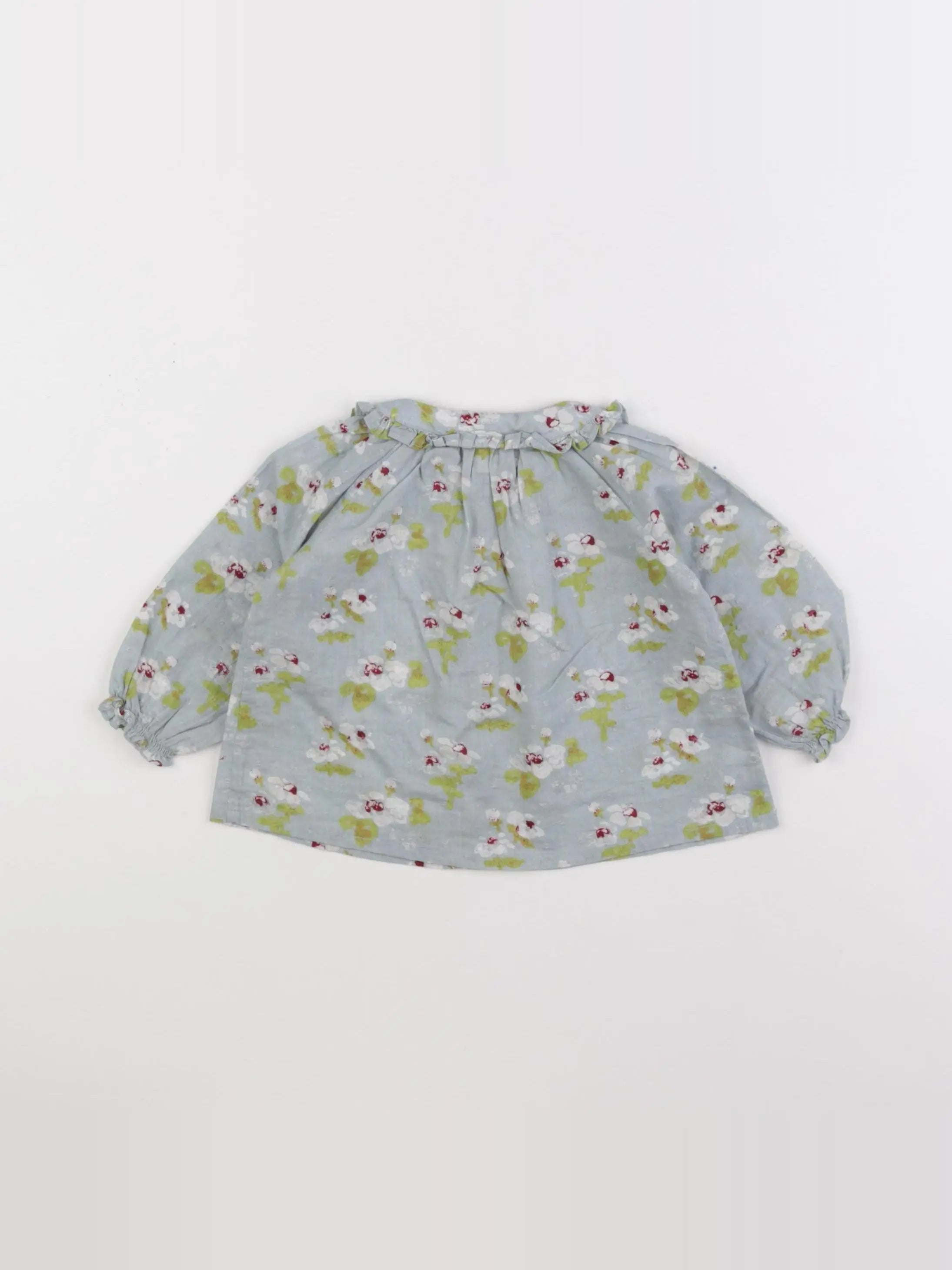 Bonton - blouse bleu - 6 mois