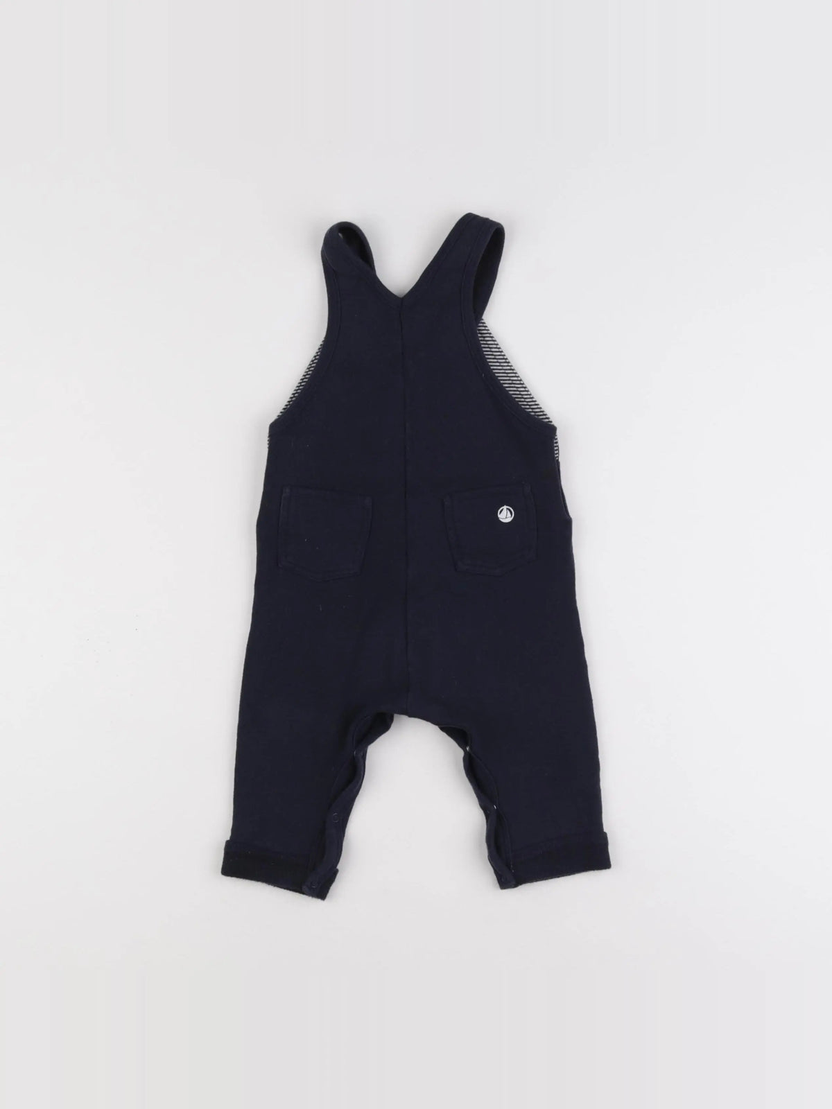 Petit Bateau - salopette bleu - 6 mois