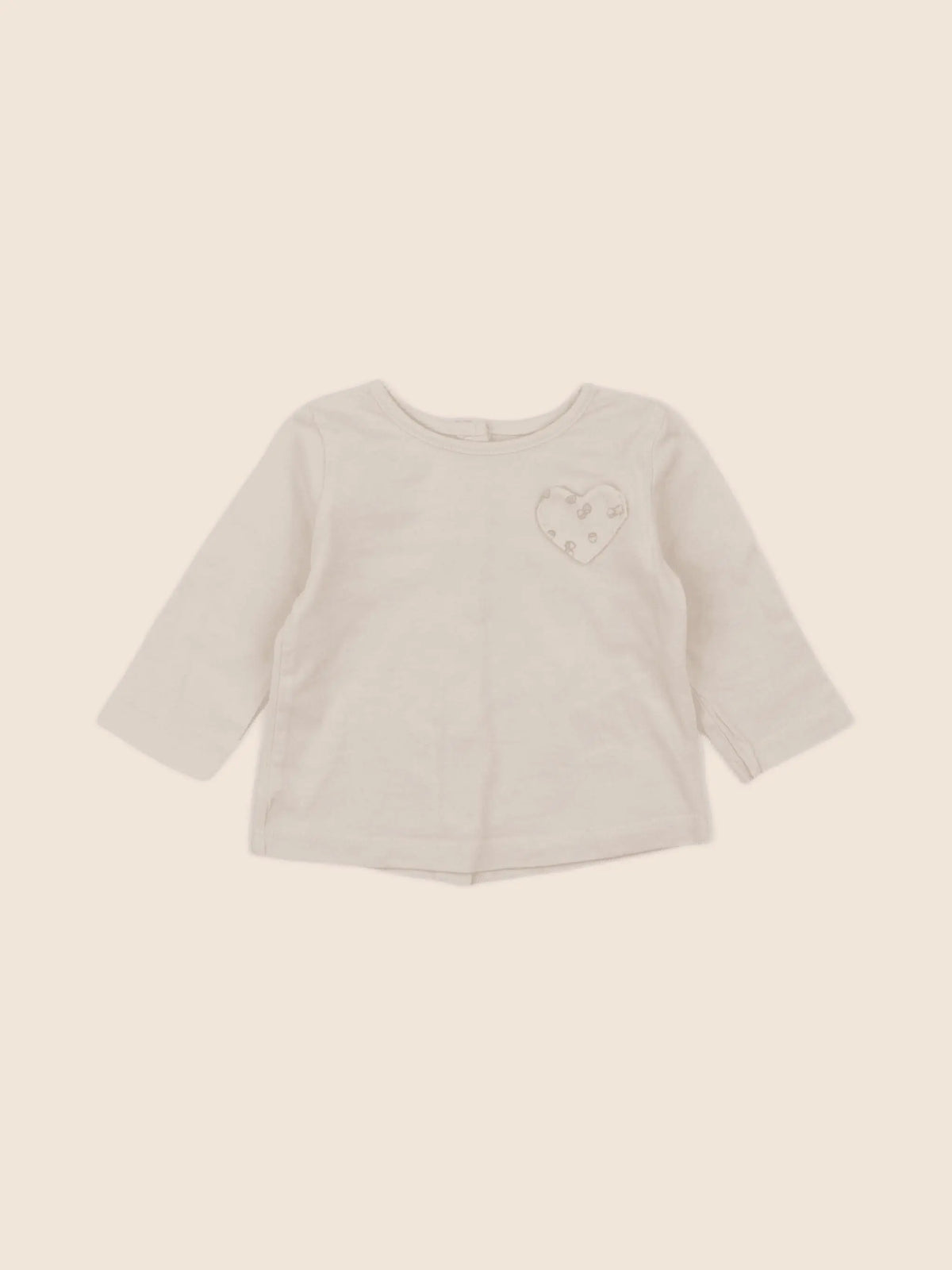 Vertbaudet - tee-shirt beige - 3 mois