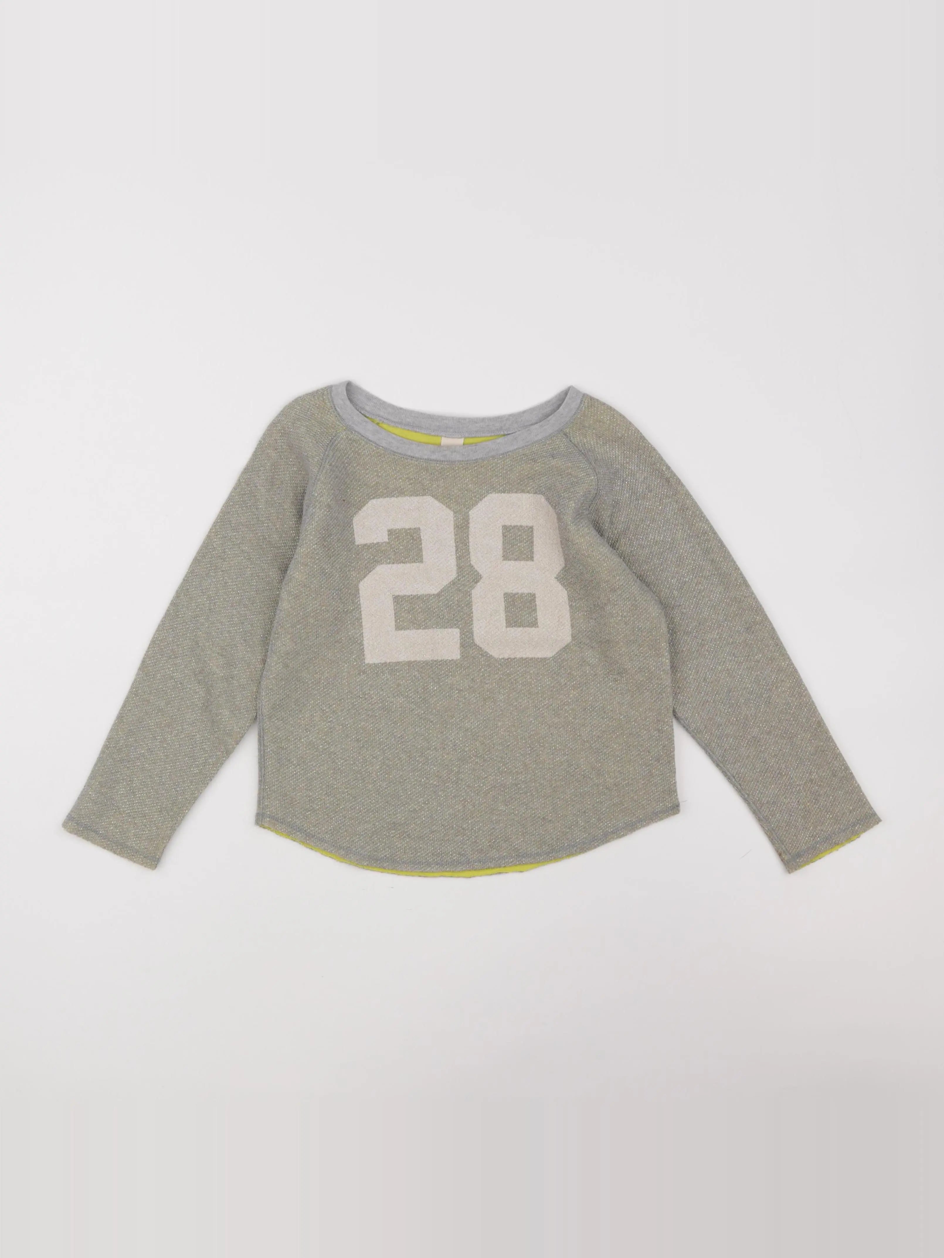 Bellerose - pull gris, or - 8 ans