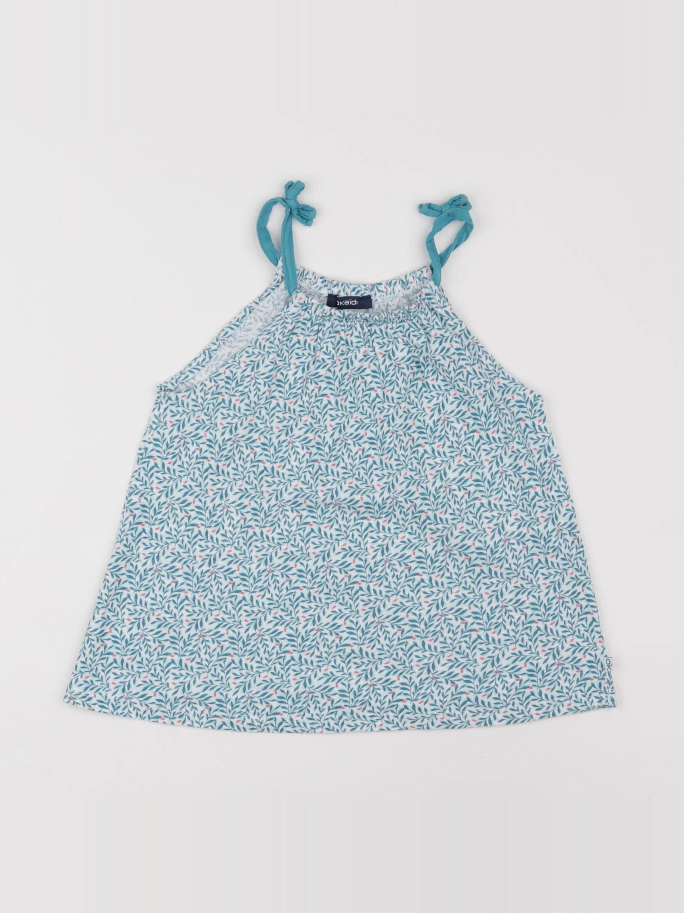 Okaidi - blouse bleu - 8 ans