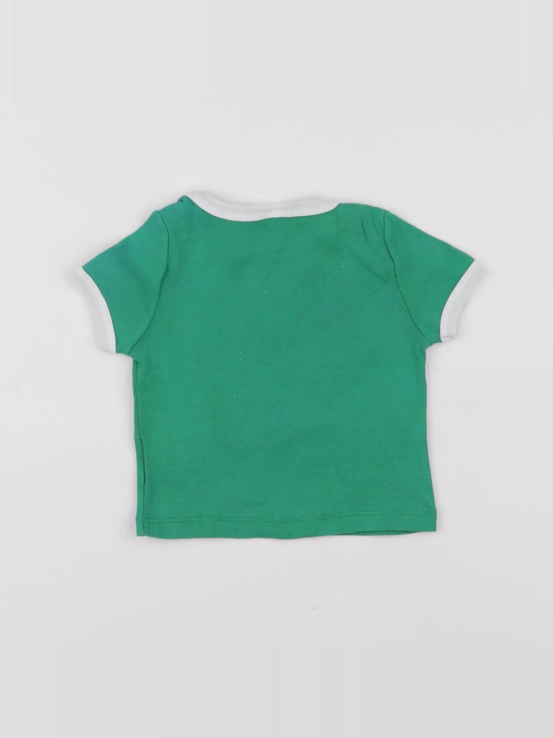 Petit Bateau - tee-shirt vert - 6 mois