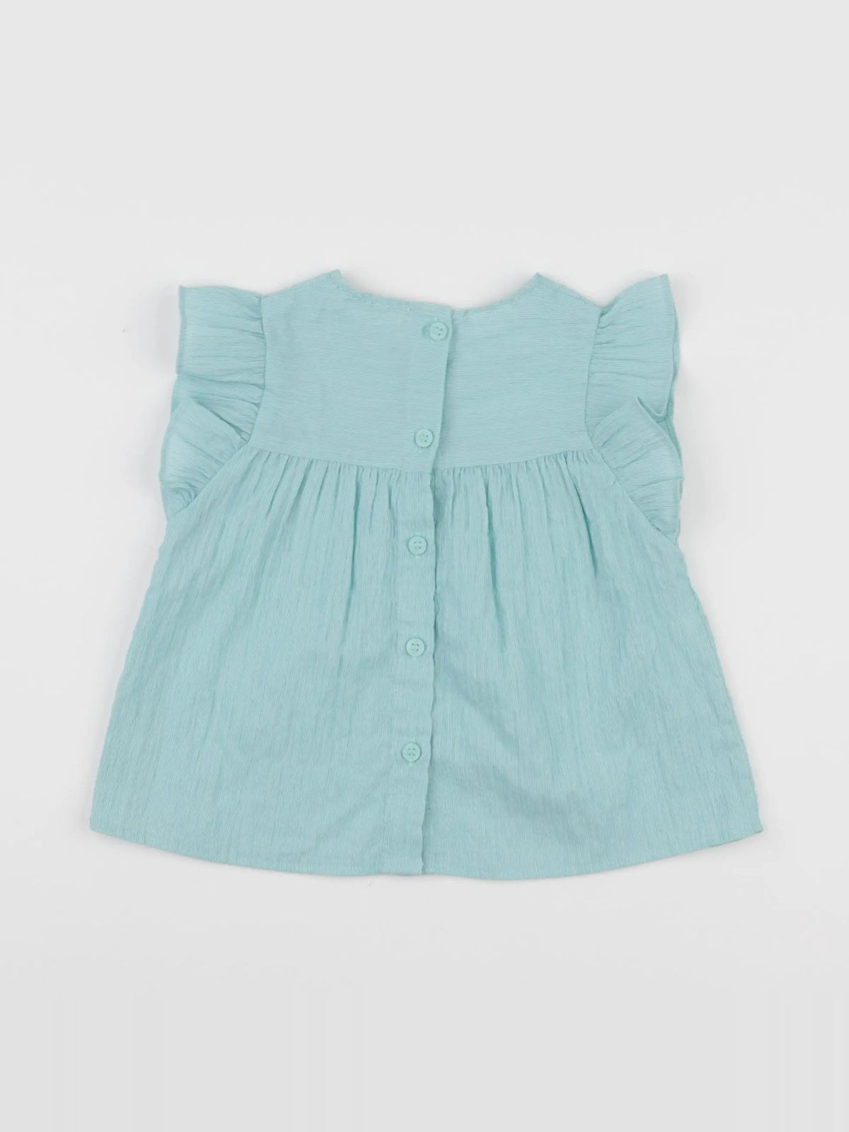 Mango - blouse bleu - 12/18 mois