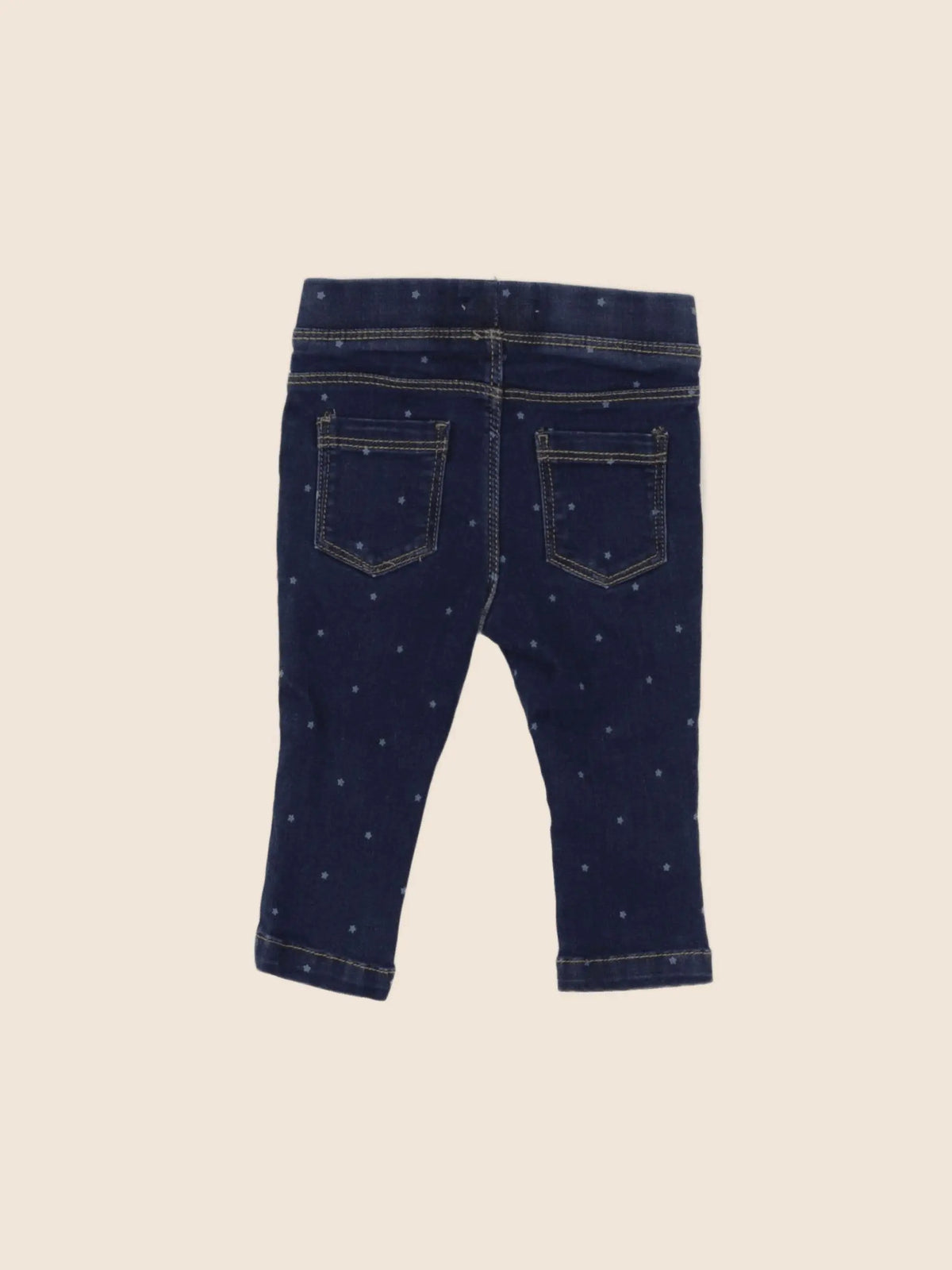 Vertbaudet - jegging bleu - 6 mois