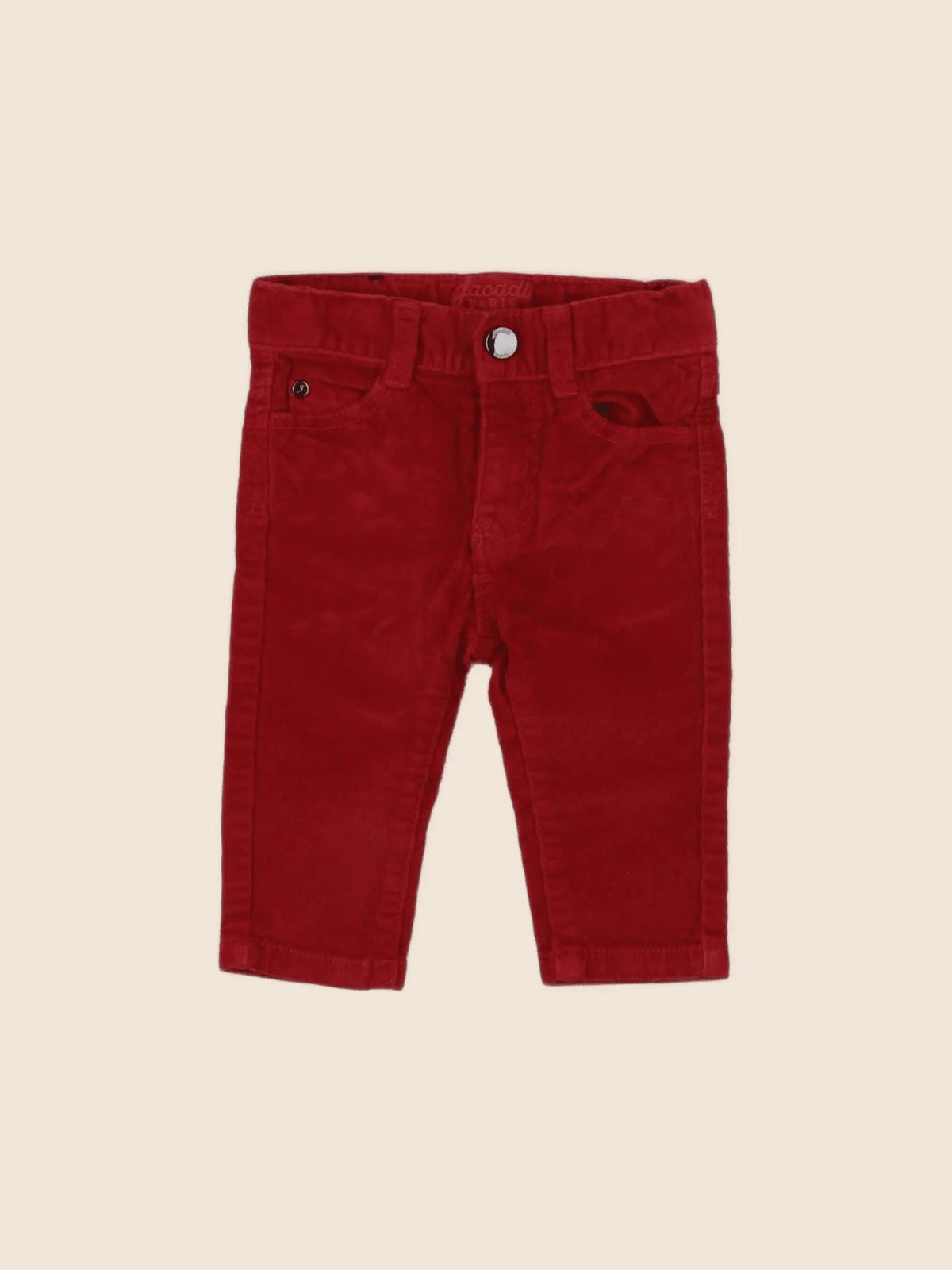Jacadi - pantalon rouge - 6 mois