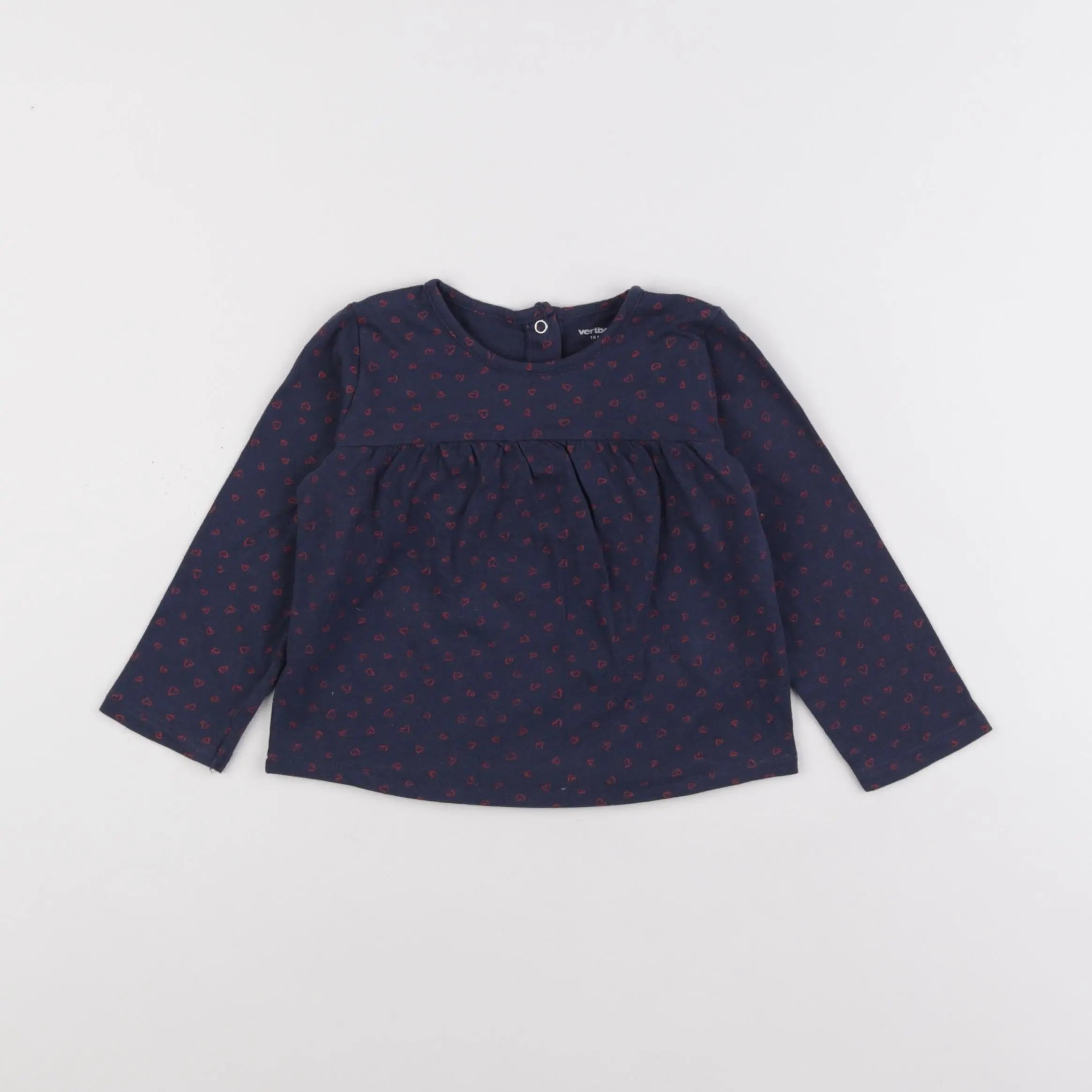 Vertbaudet - tee-shirt bleu - 18 mois
