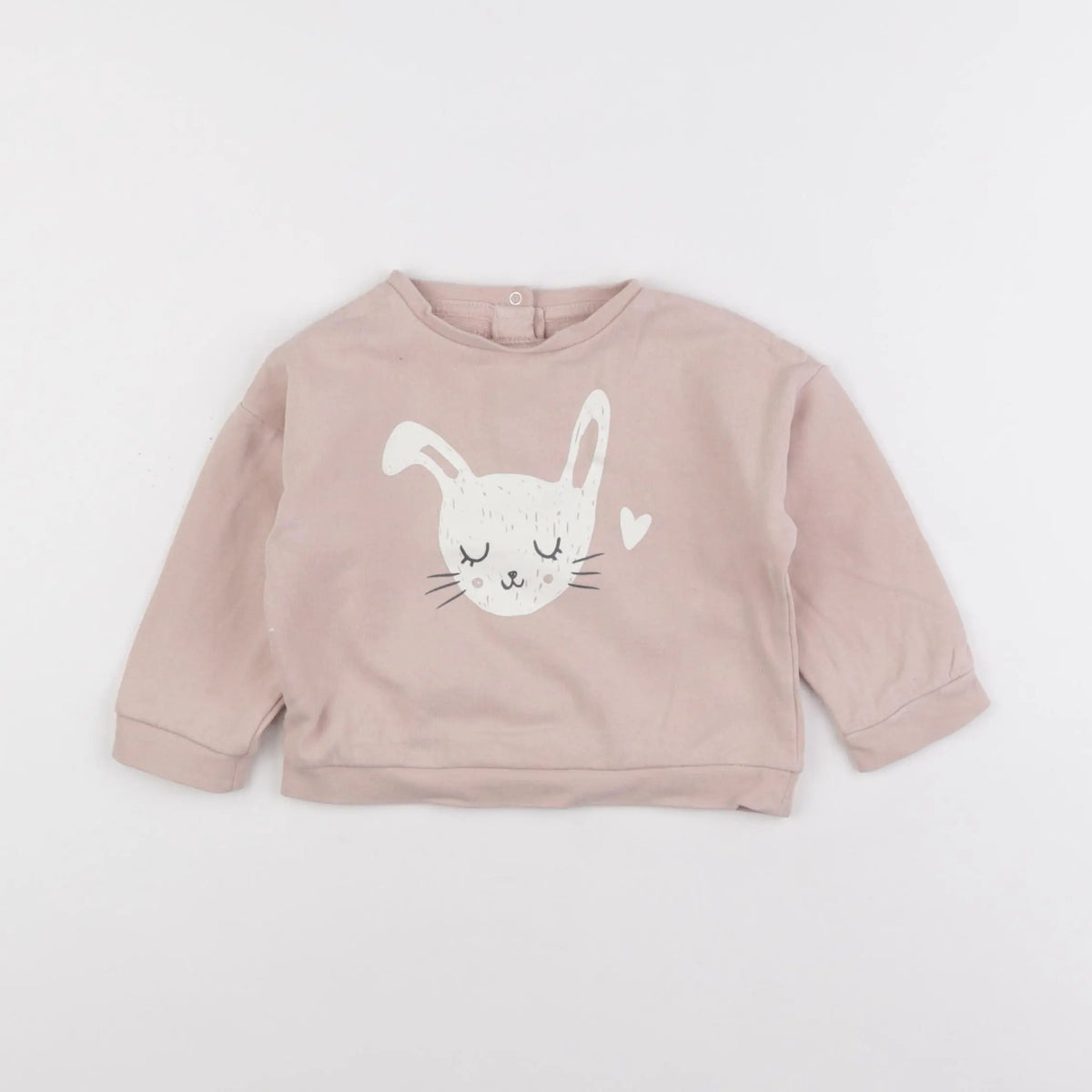 Vertbaudet - sweat rose - 18 mois